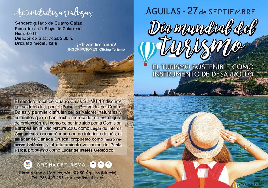 Ruta de senderismo guiada por Cuatro Calas por el “Día Mundial del Turismo” 