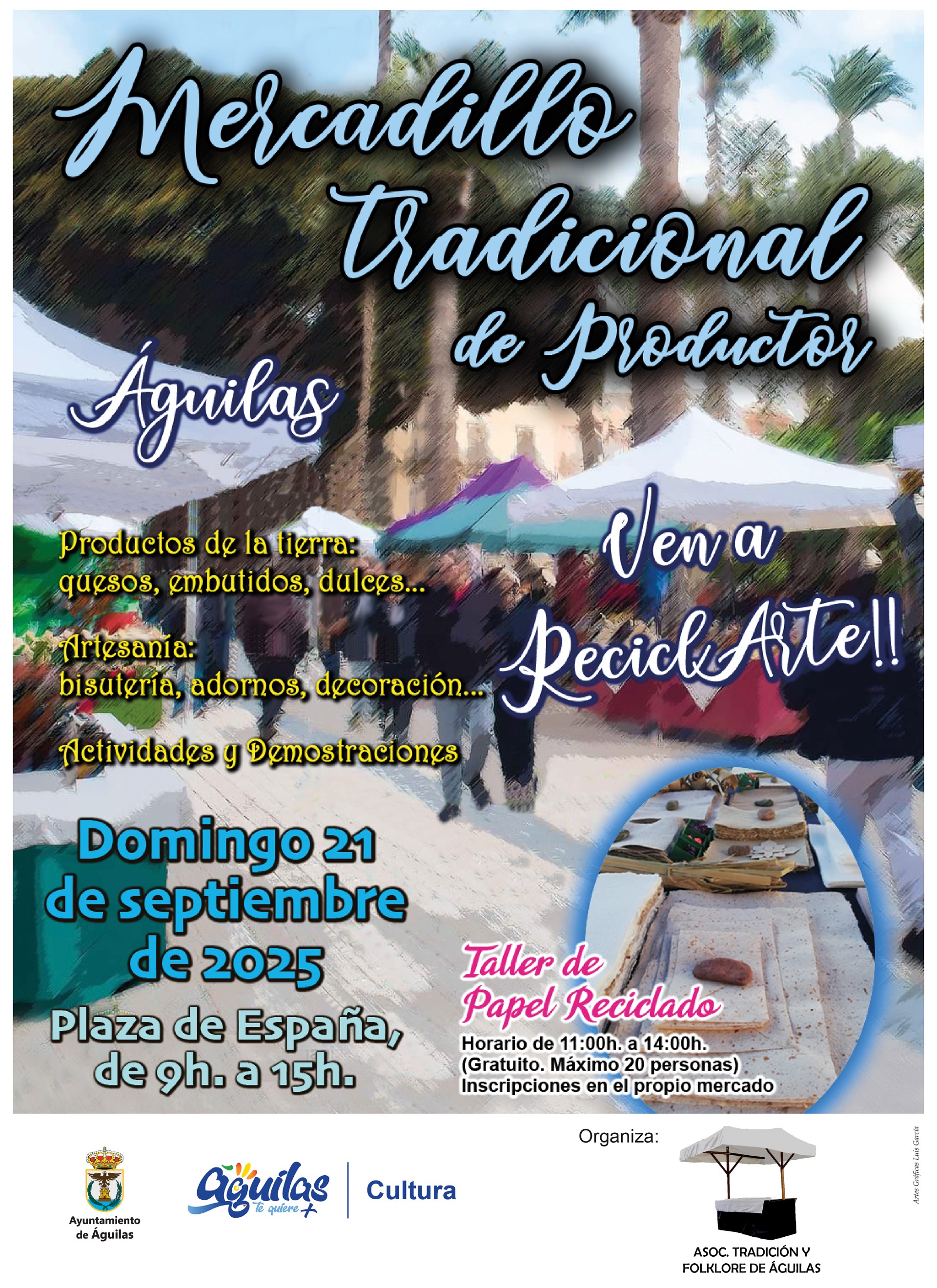 El domingo 21 de septiembre se celebra una nueva edición del Mercado Tradicional de Productor