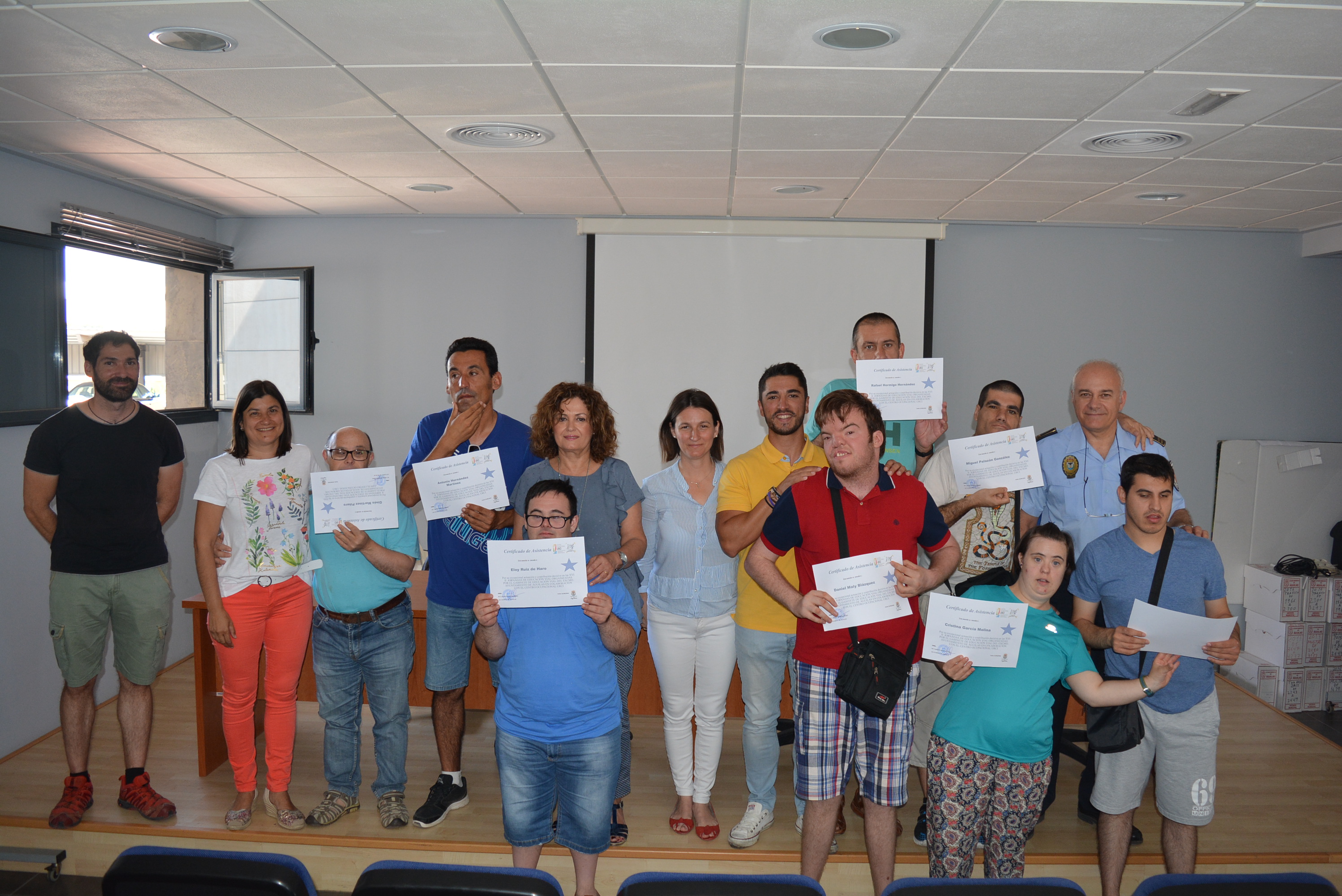 Los usuarios del Centro Ocupacional Urci superan con éxito las XVIII Jornadas de educación Vial 