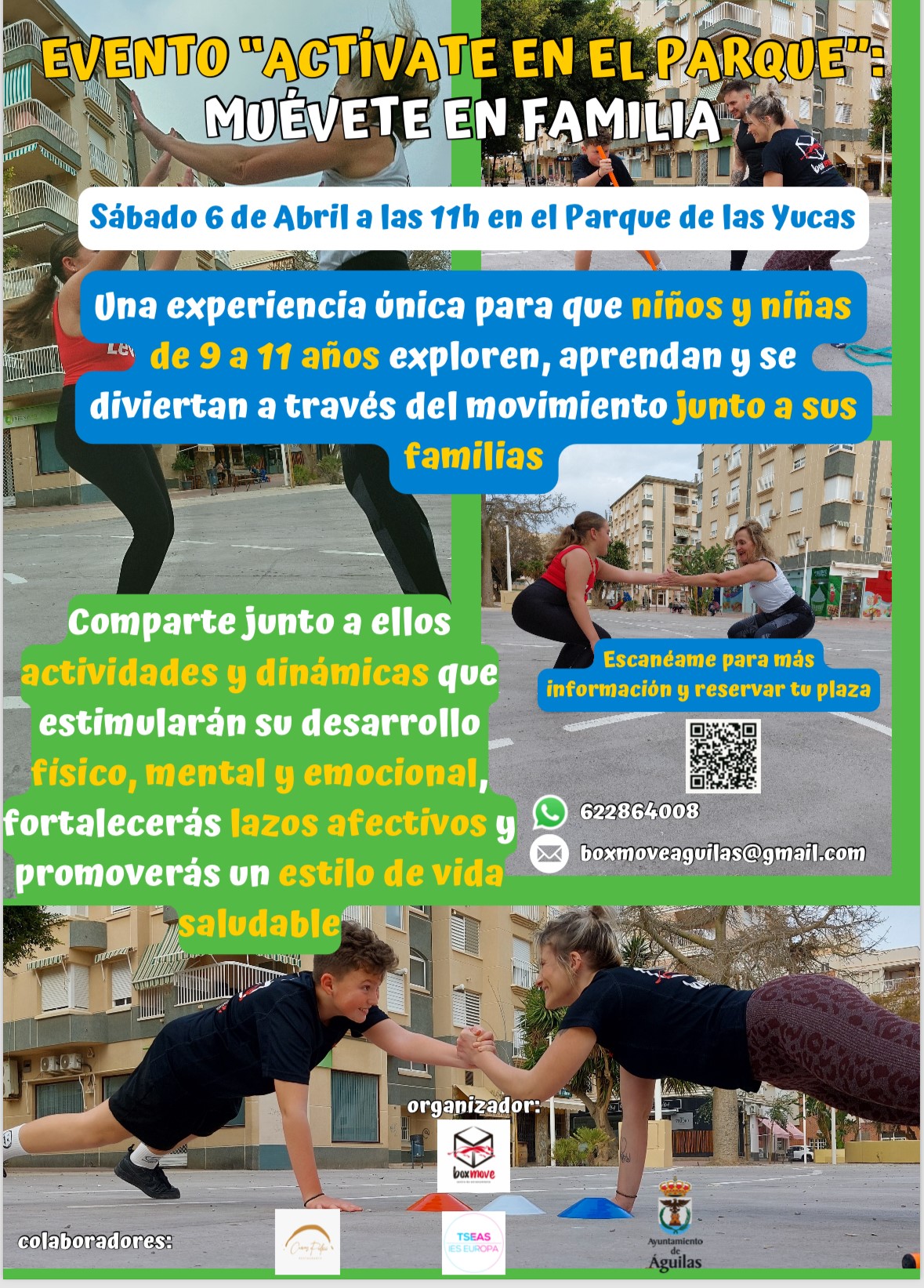 “Actívate en el parque”, una actividad para conmemorar el Día Mundial de la Actividad Física