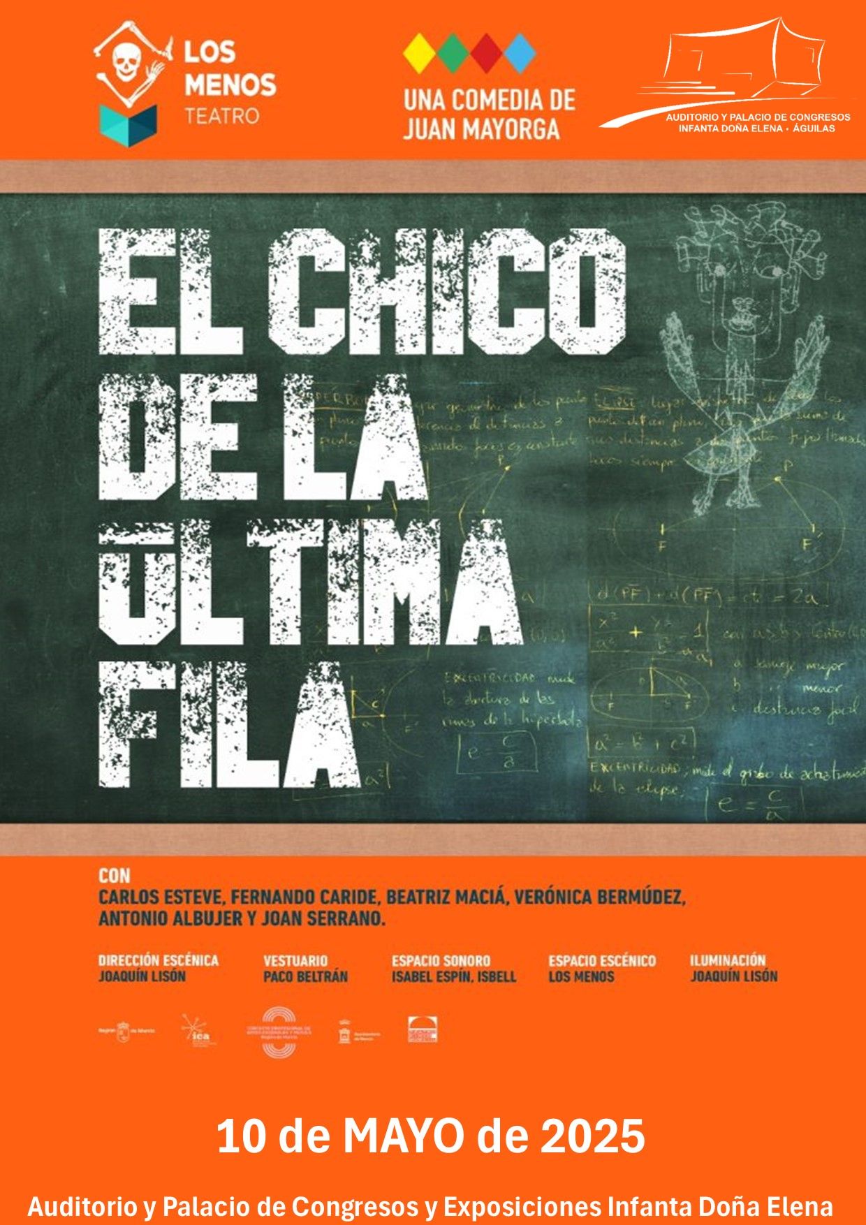 El próximo sábado llega al Auditorio “El chico de la última fila”