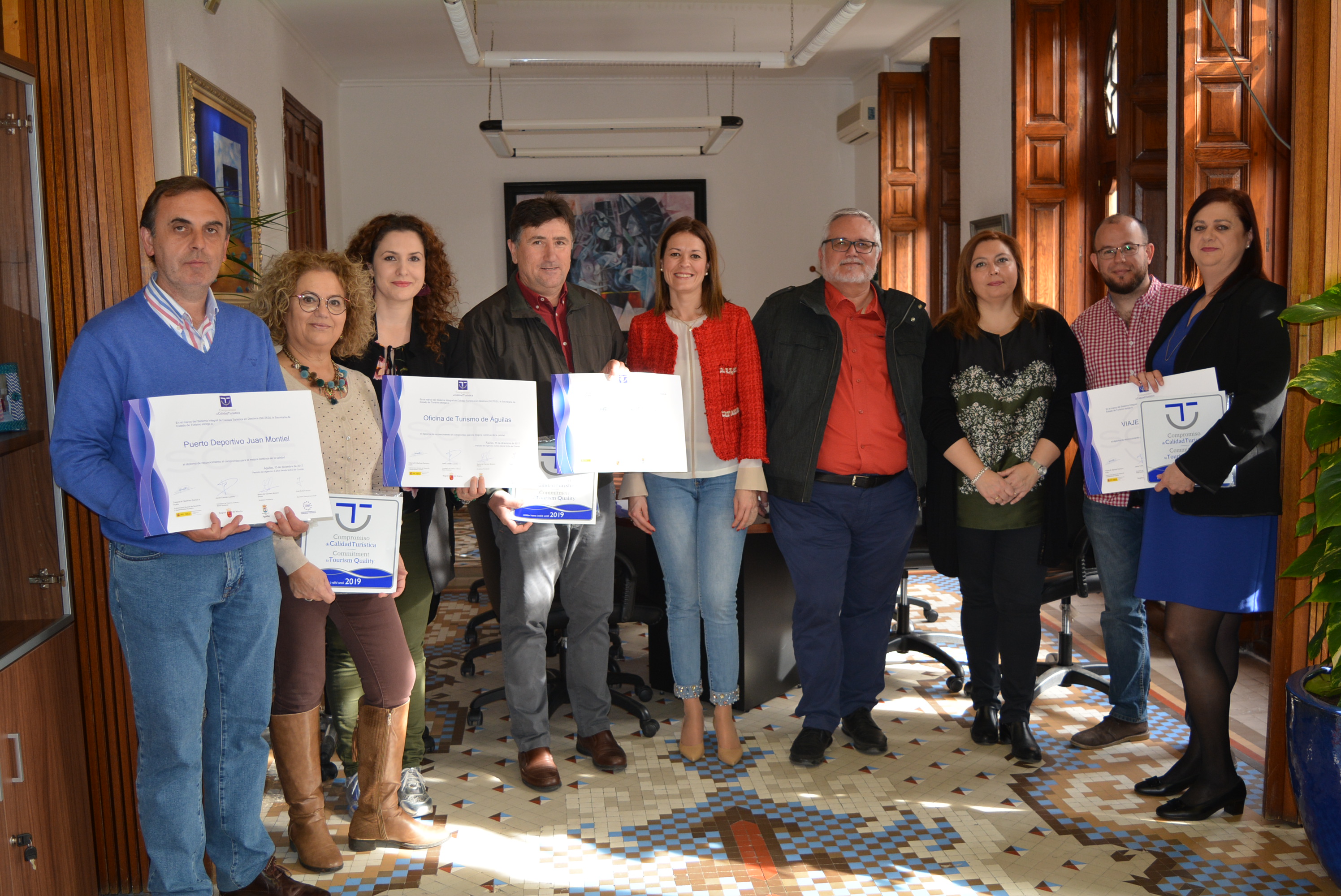 Un total de 27 establecimientos de la localidad lucen el distintivo SICTED de Calidad Turística en Destinos