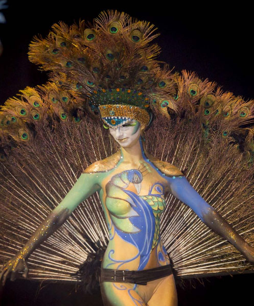 Trajes de Papel y Maquillaje Corporal 2017