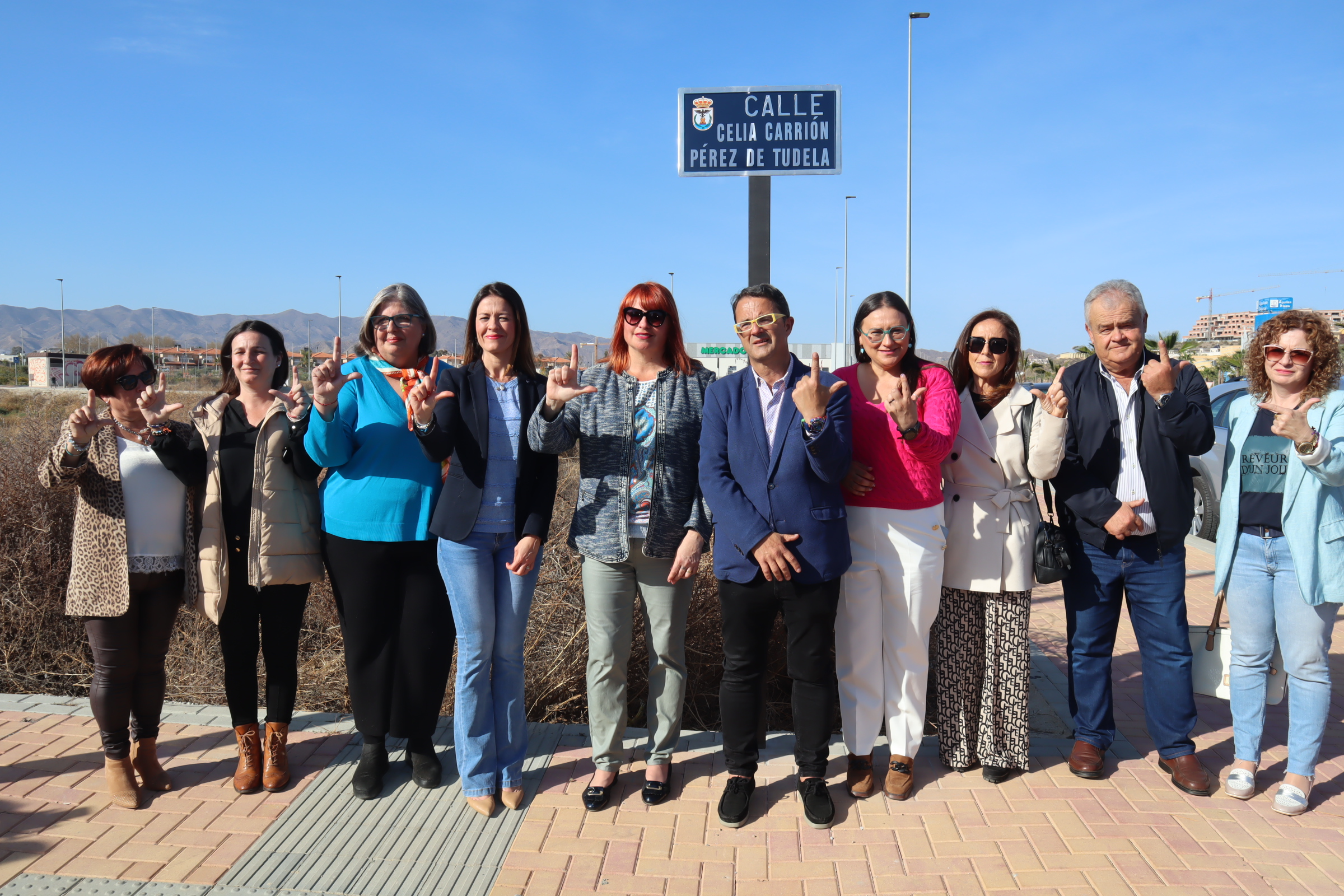 Águilas pone el nombre de Celia Carrión Pérez de Tudela a una calle del municipio, dando visibilidad a las enfermedades raras