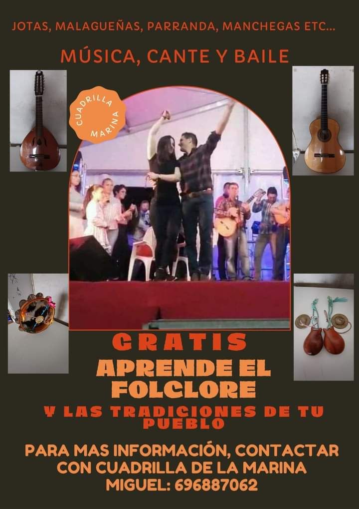 La Cuadrilla de la Marina de Cope y la Concejalía de Cultura ponen en marcha el programa “Aprende el folclore de tu pueblo”