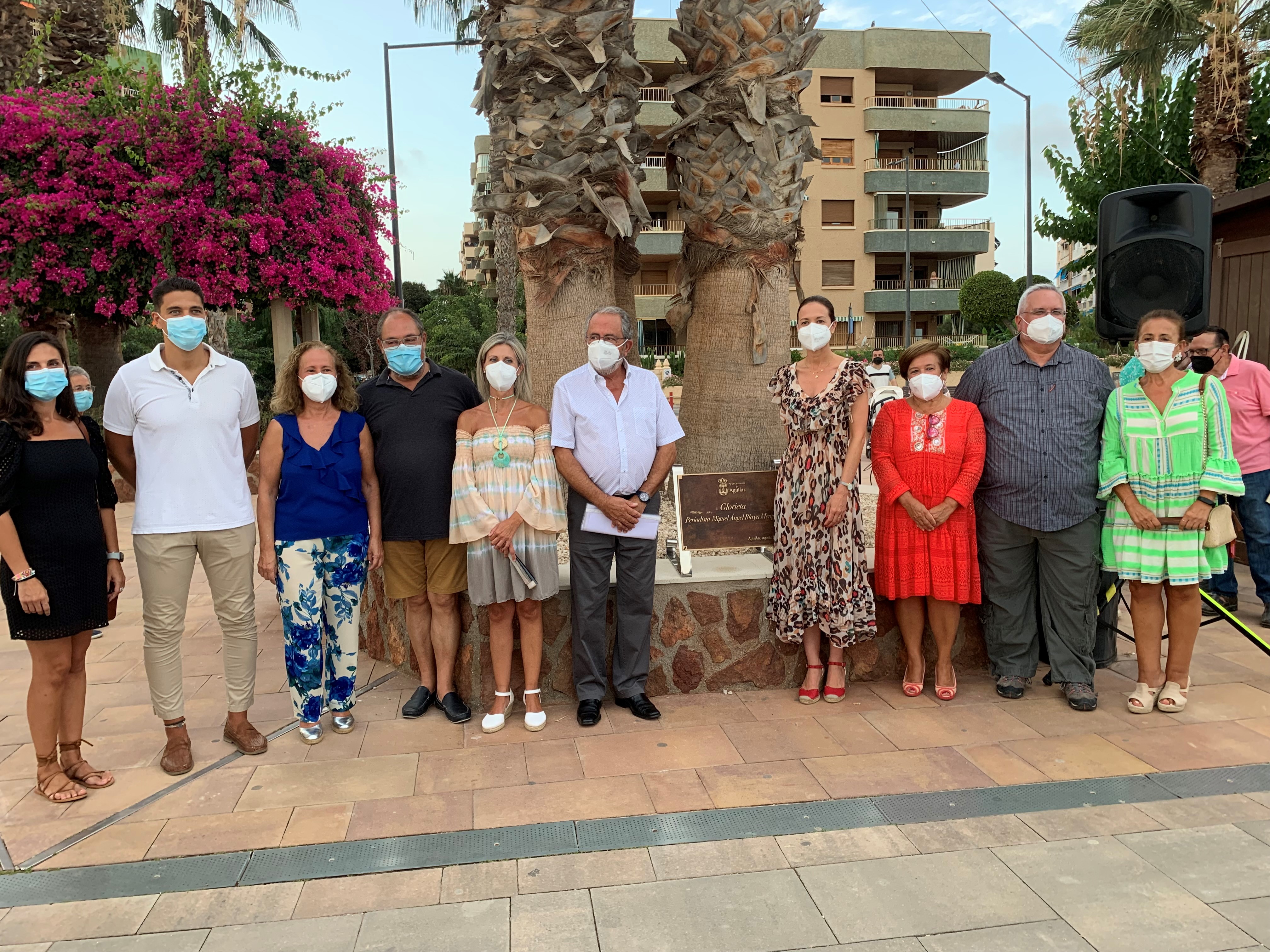 El jardín donde se ubicaba antaño la Cigarrilla lleva desde ayer el nombre del periodista Miguel Ángel Blaya