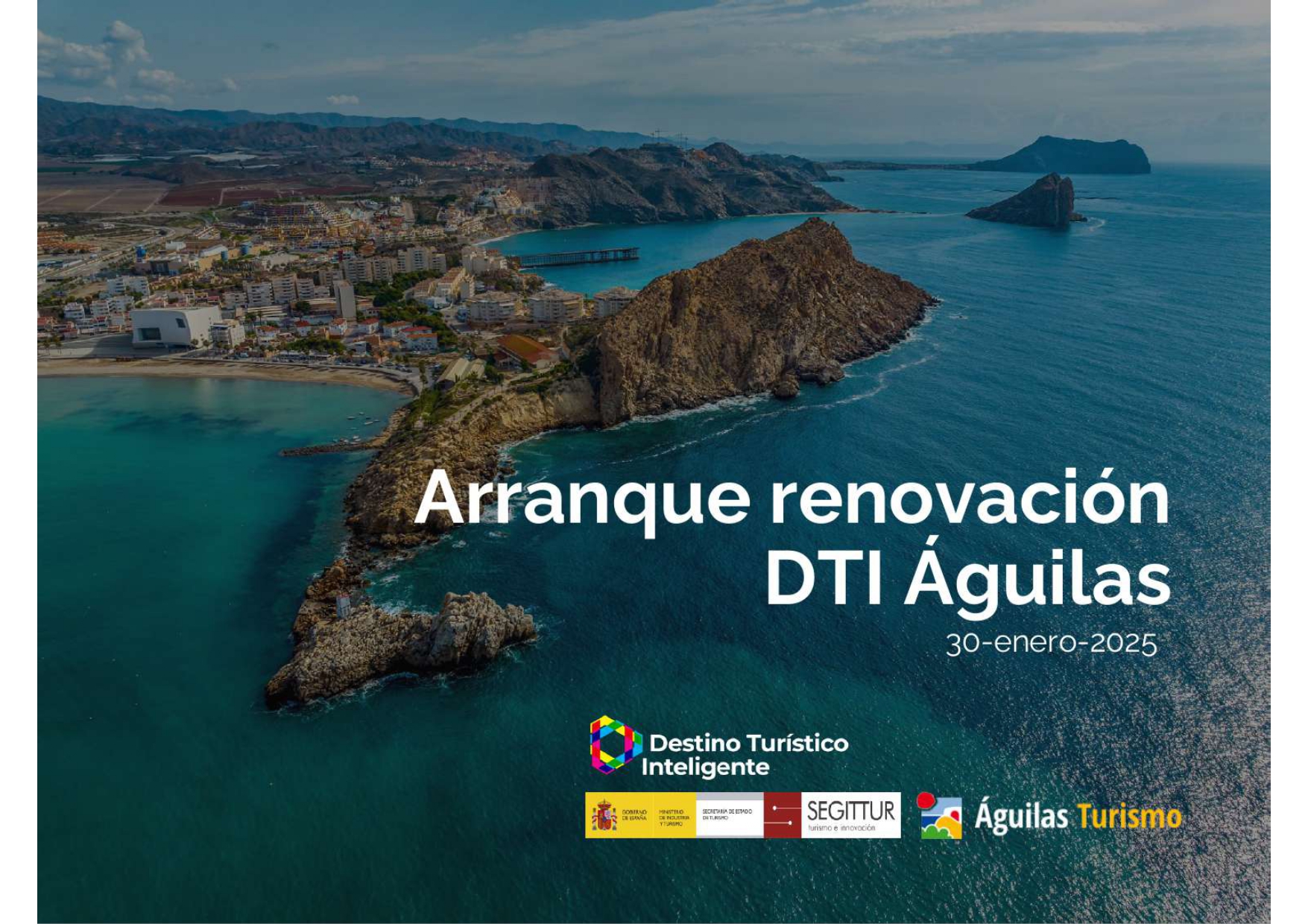 Águilas inicia el proceso de renovación de su diagnóstico Destino Turístico Inteligente y renovación del distintivo DTI adherido