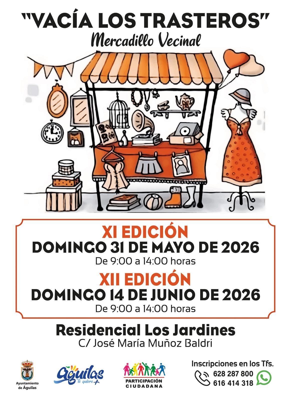 La Junta Municipal del Residencial Los Jardines anuncia dos nuevas ediciones del “Vacía los trasteros”