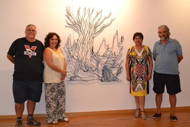 Urcitanus expone sus esculturas en forja en el Aula de Cultura de Cajamurcia