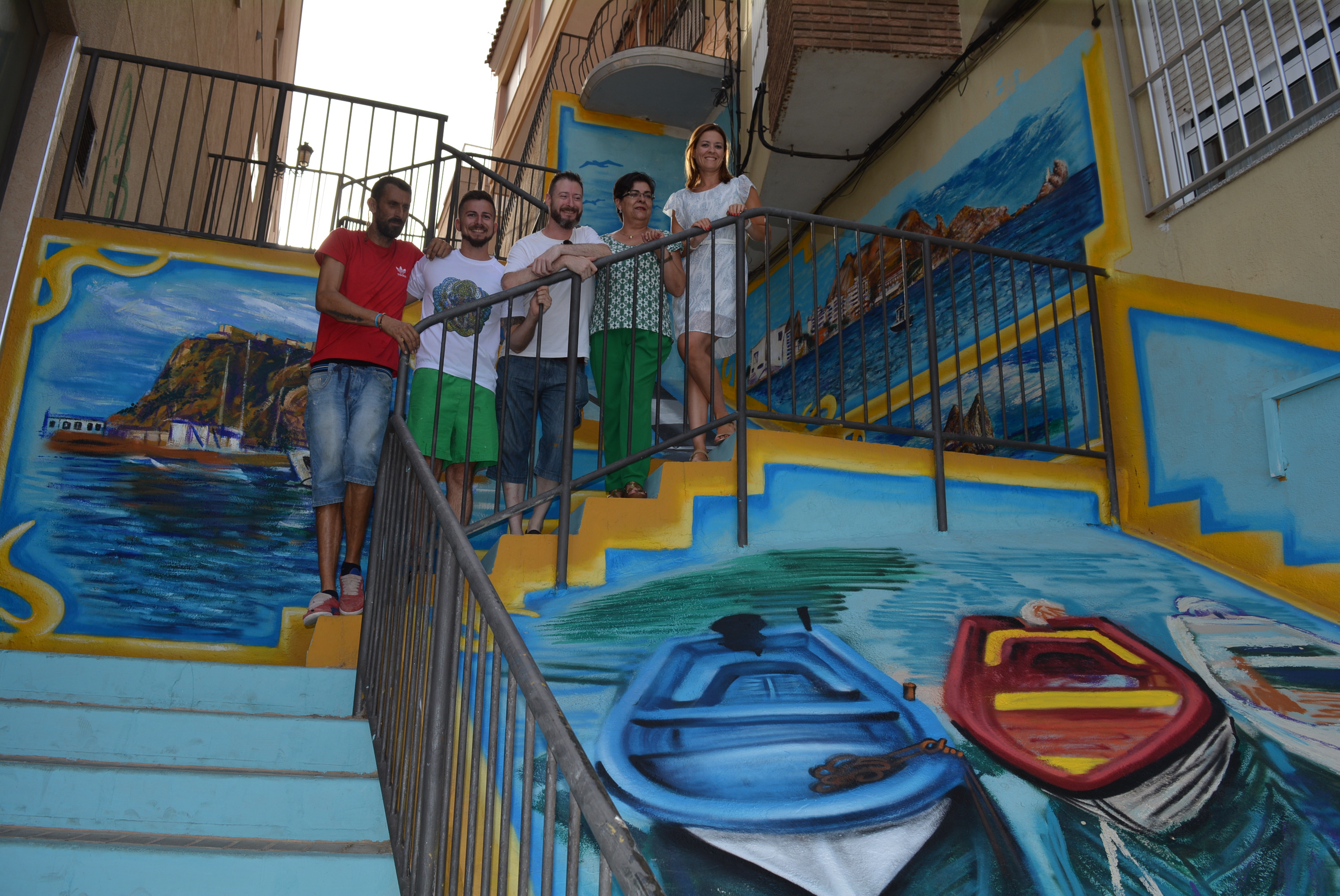 Escalart llena de arte las escaleras de la localidad