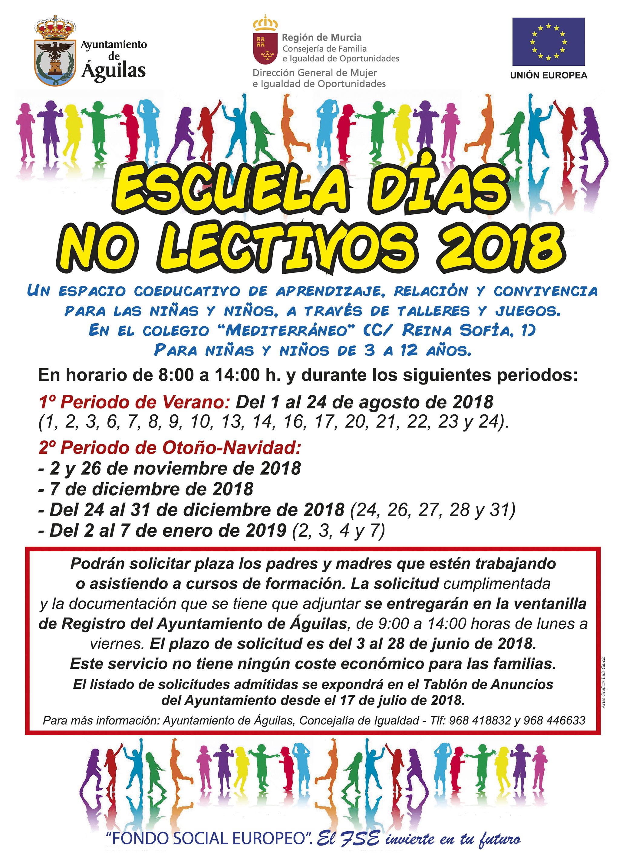 El viernes comienza el segundo periodo del programa Escuela Días No Lectivos
