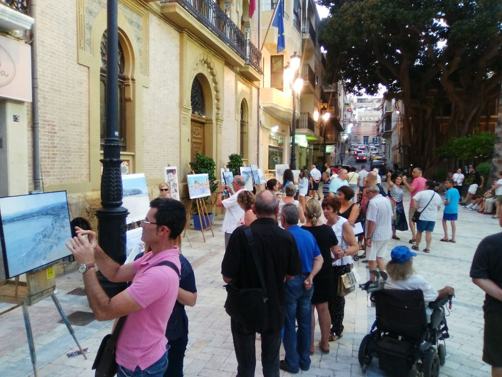 Francisco Jesús Medialdea, ganador del concurso de pintura rápida Águilas en tu pincel