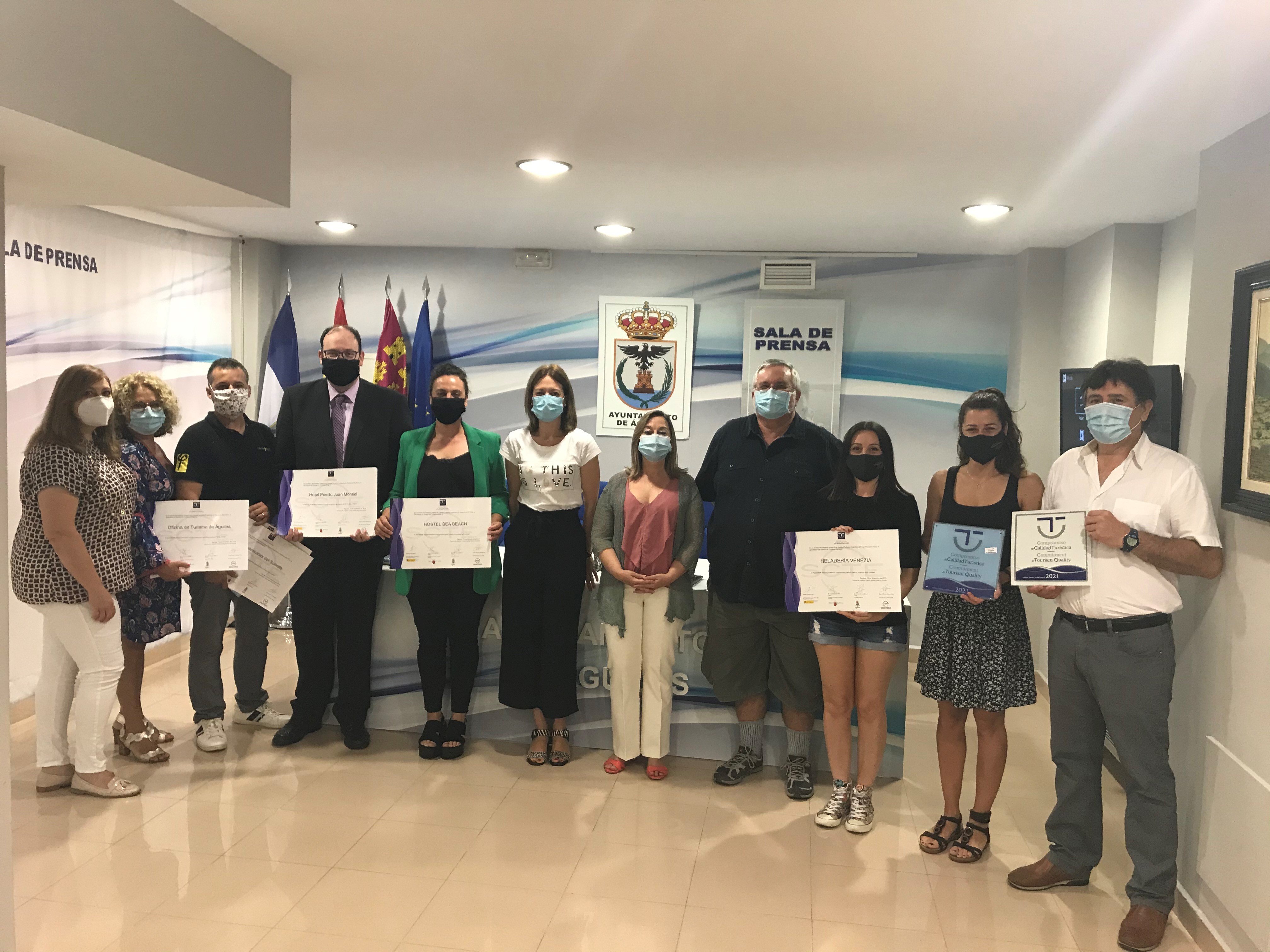 Las empresas aguileñas siguen liderando el ranking del Sistema de Calidad Turística en Destinos (SICTEC)