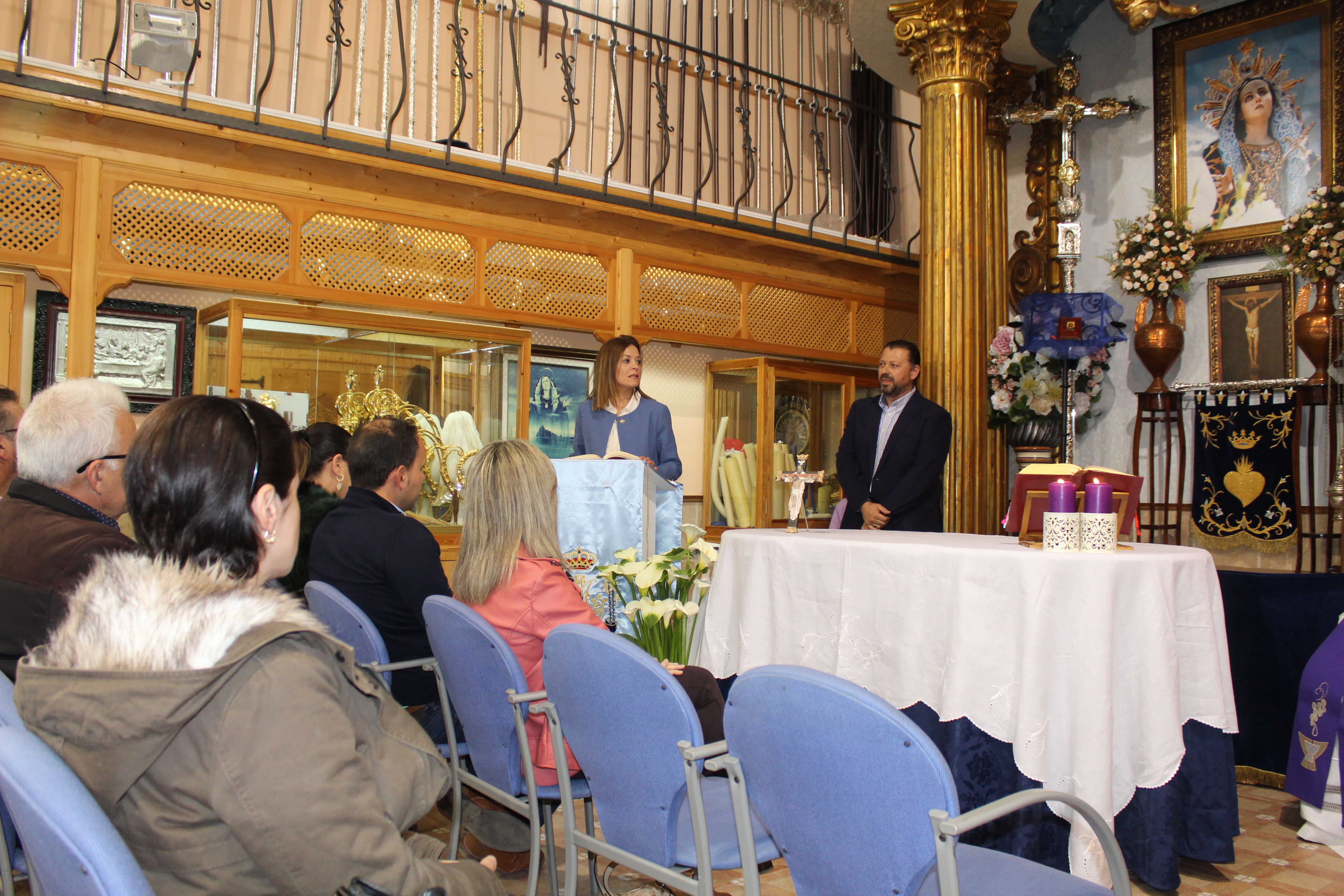 El Paso Azul comienza los actos cuaresmales con una misa en su Casa de Hermandad