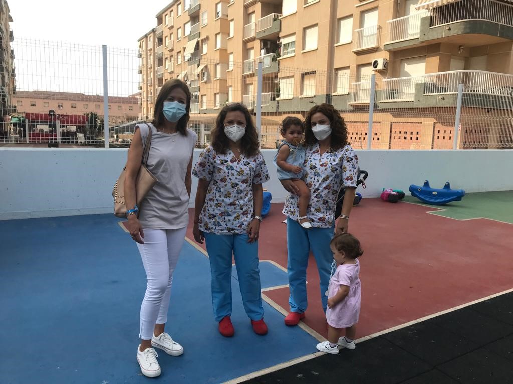 La alcaldesa visitaba esta mañana el Centro de Atención a la Infancia (CAI) Teresa Rabal que el pasado domingo celebraba su décimo aniversario
