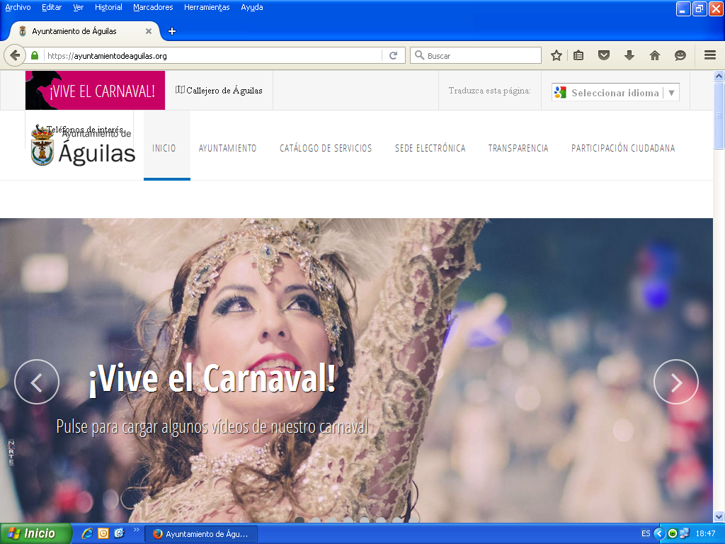 Una nueva pestaña en la web municipal permite visualizar de forma íntegra los actos más destacados del Carnaval