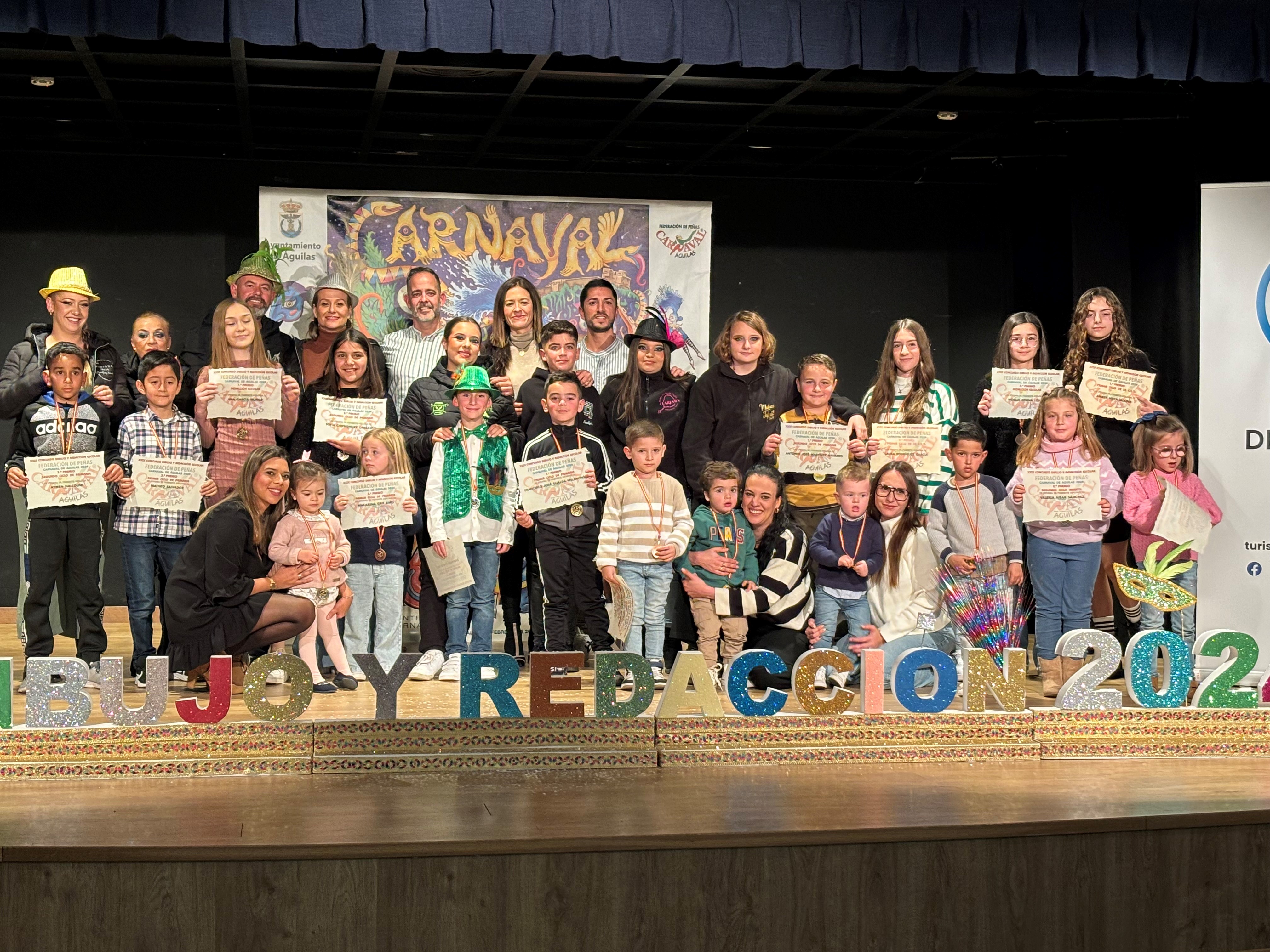 Multitudinario concurso de dibujo y redacción escolar “Carnaval de Águilas”