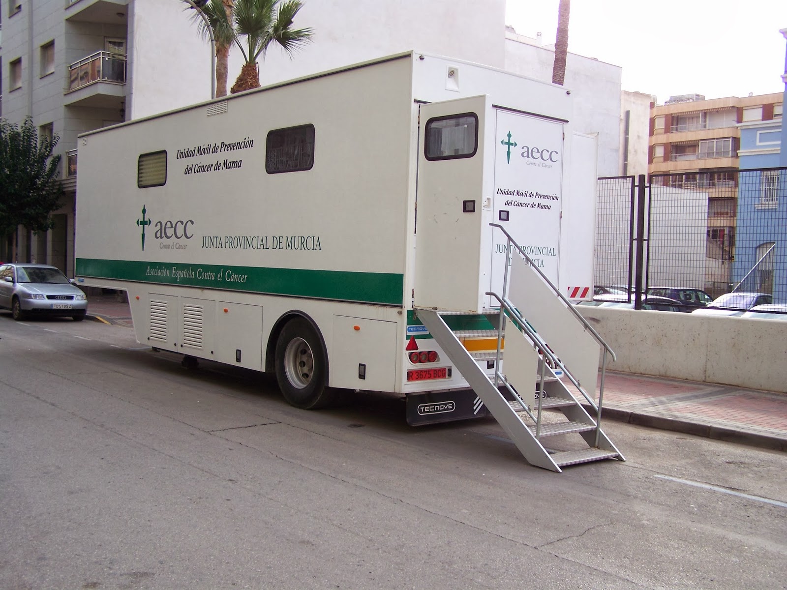 La Unidad de Prevención del Cáncer de Mama instalará su unidad móvil en Águilas del 11 al 28 de noviembre