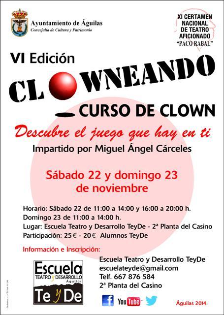 Este fin de semana se llevará a cabo en Águilas la VI edición de ‘Clowneando’   