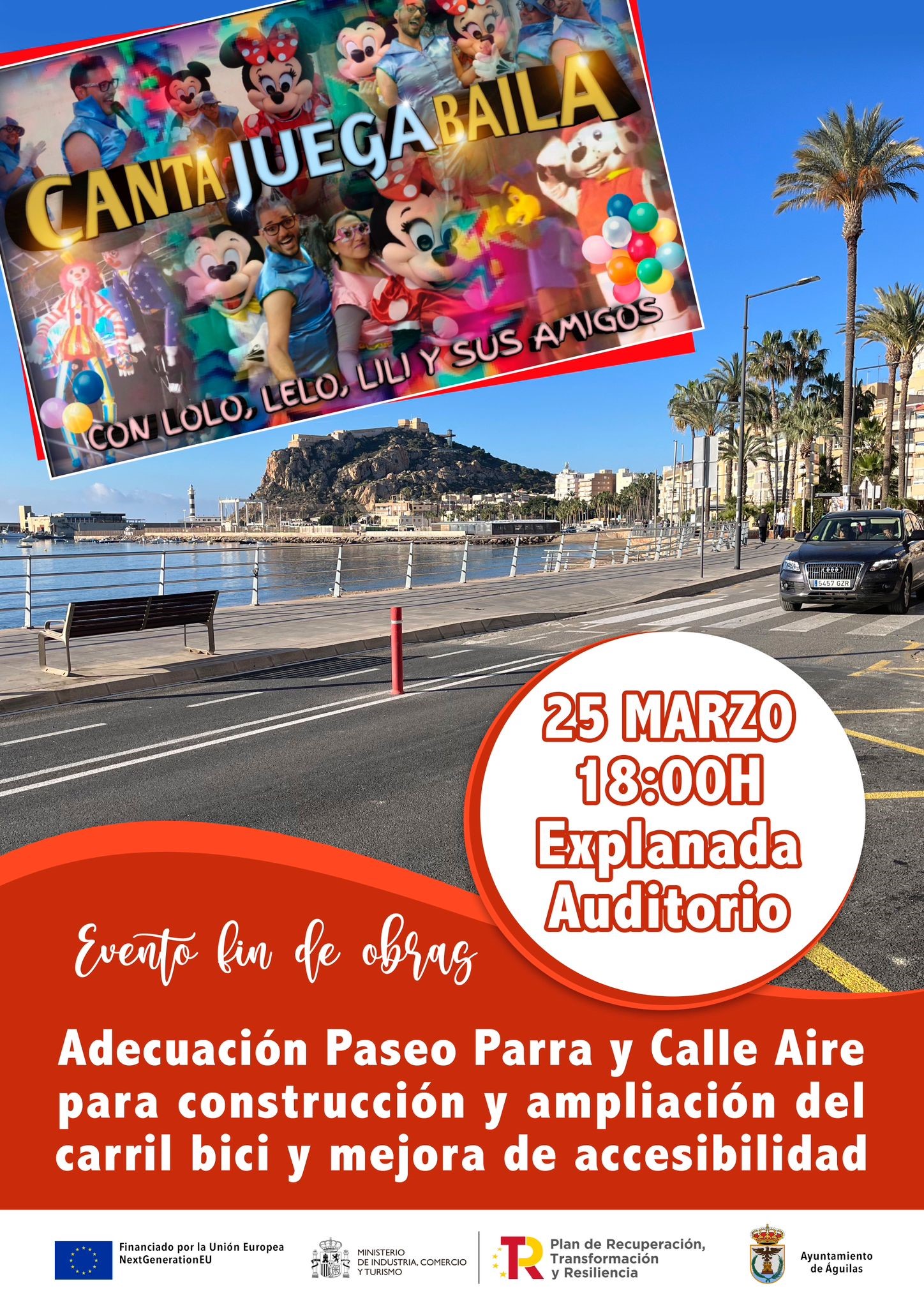 Las obras del Paseo de Parra concluyen con un gran evento infantil