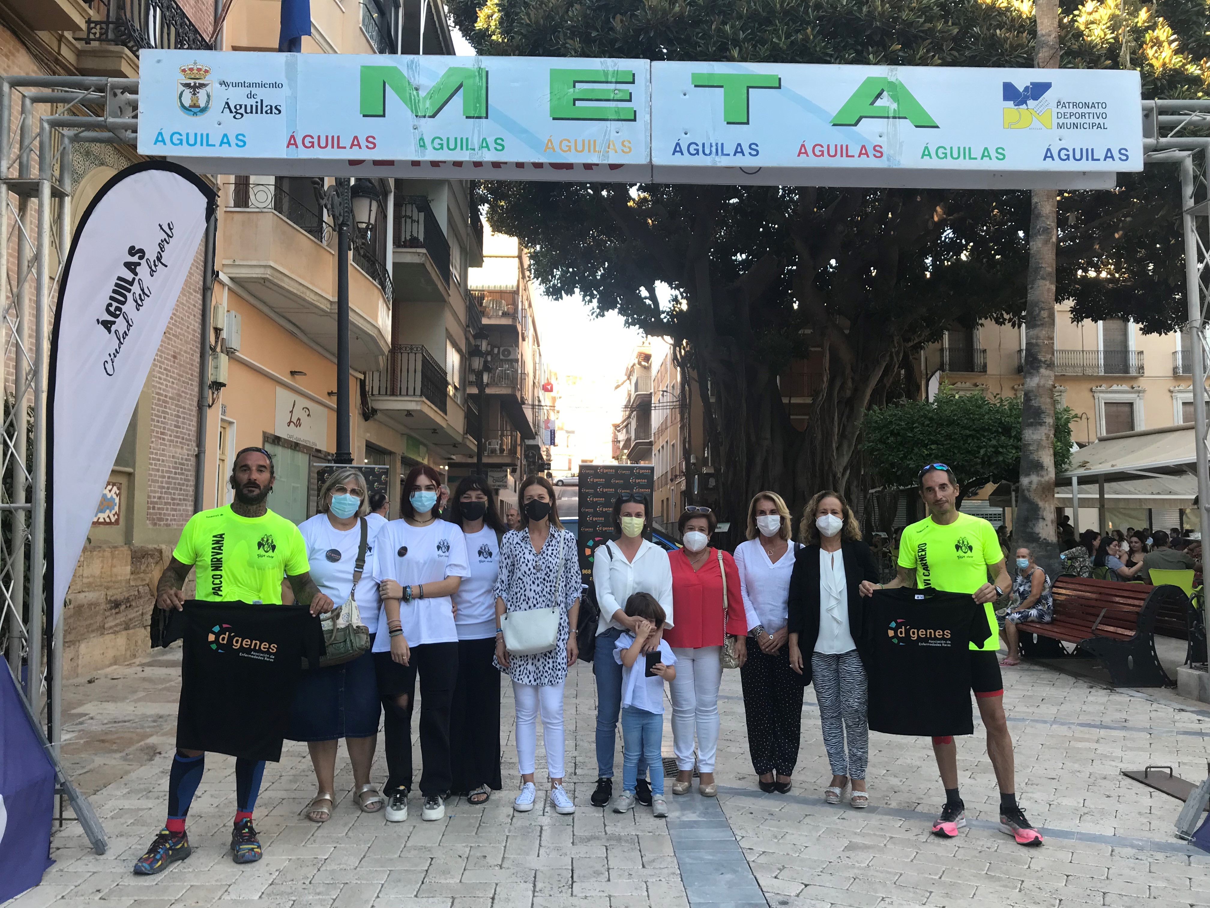 El reto solidario “Elige vivir” de la asociación D´genes llega a Águilas 