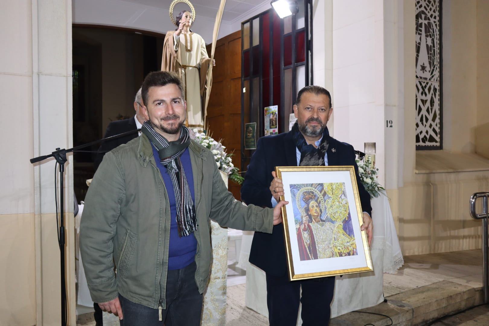 José Cáceres, pregonero de la Cofradía de San Juan Evangelista