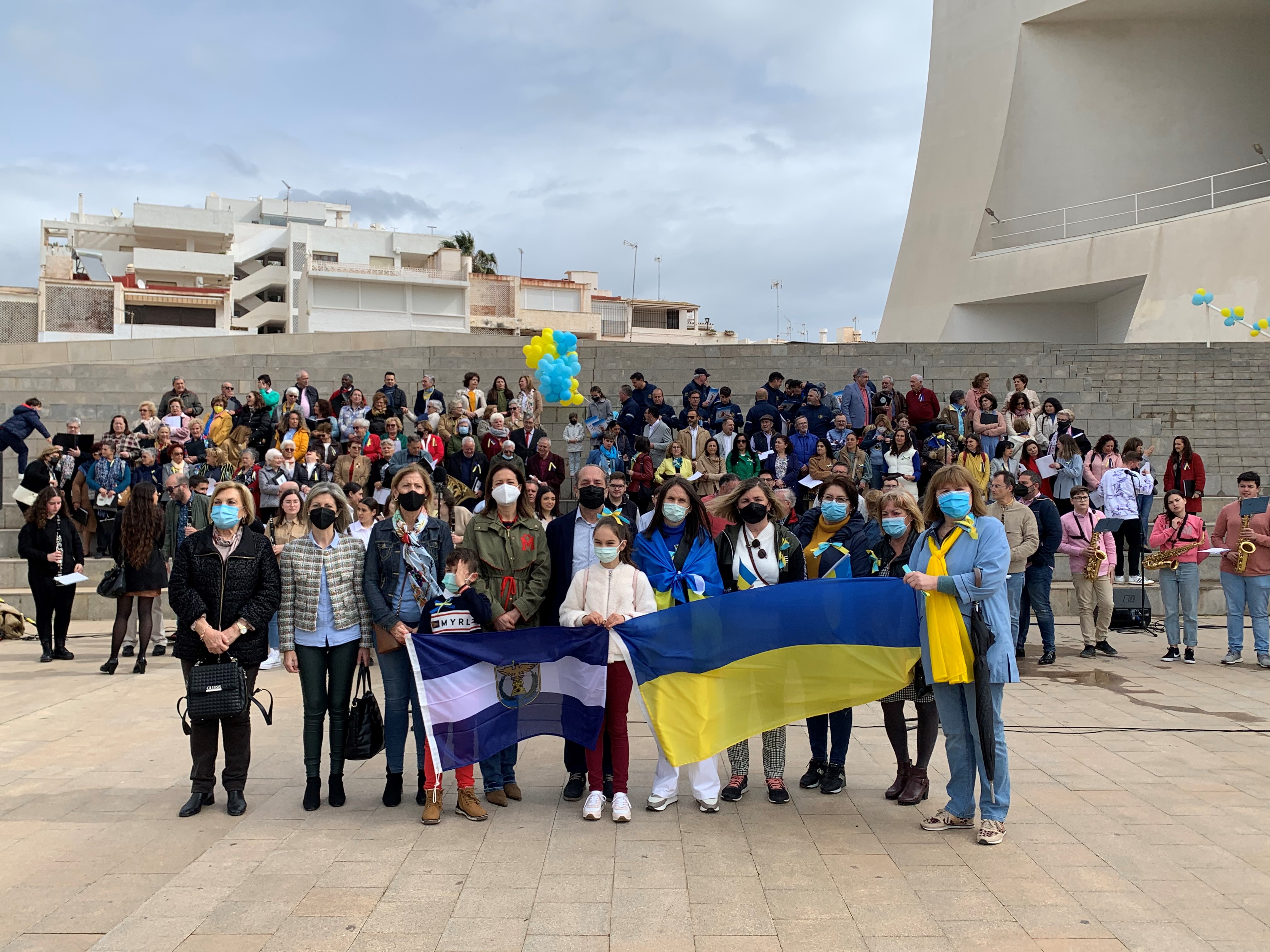 Águilas se suma al emotivo acto Coros por la Paz 