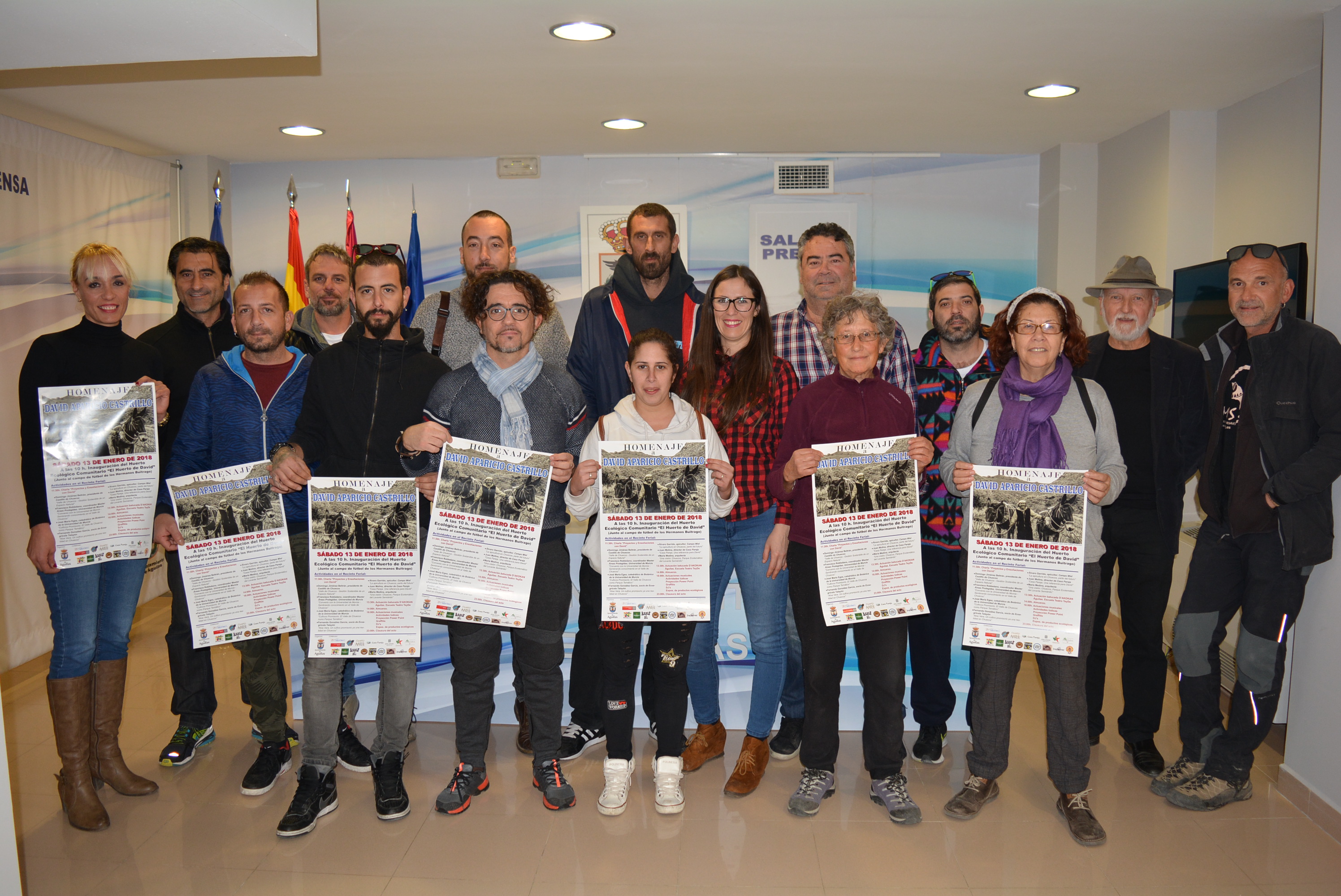 El próximo sábado se inaugurará en Águilas el primer huerto ecológico comunitario del municipio en el transcurso de una jornada homenaje a David Aparicio Castrillo