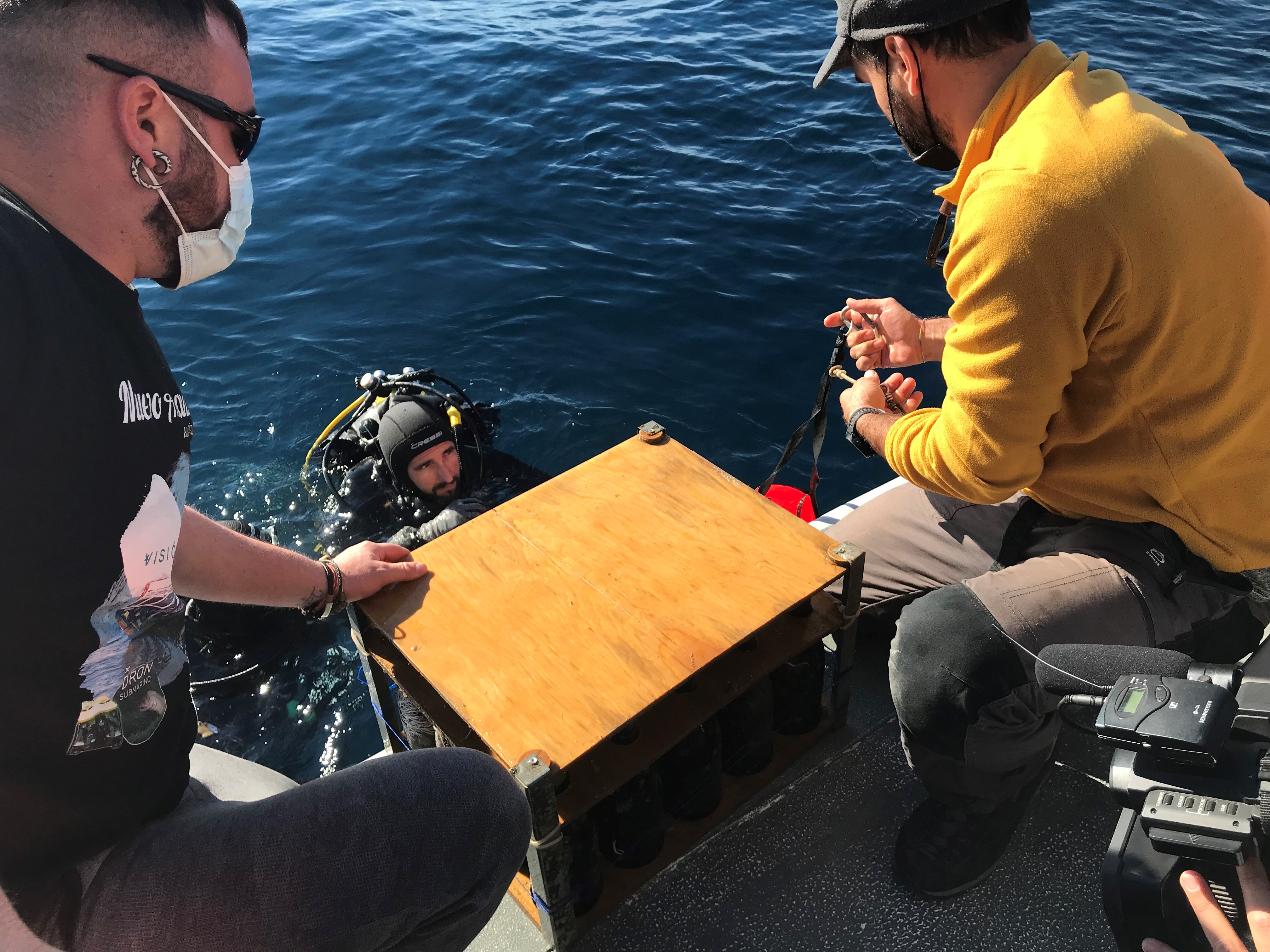 Vinos únicos producidos a 40 metros de profundidad en la costa aguileña