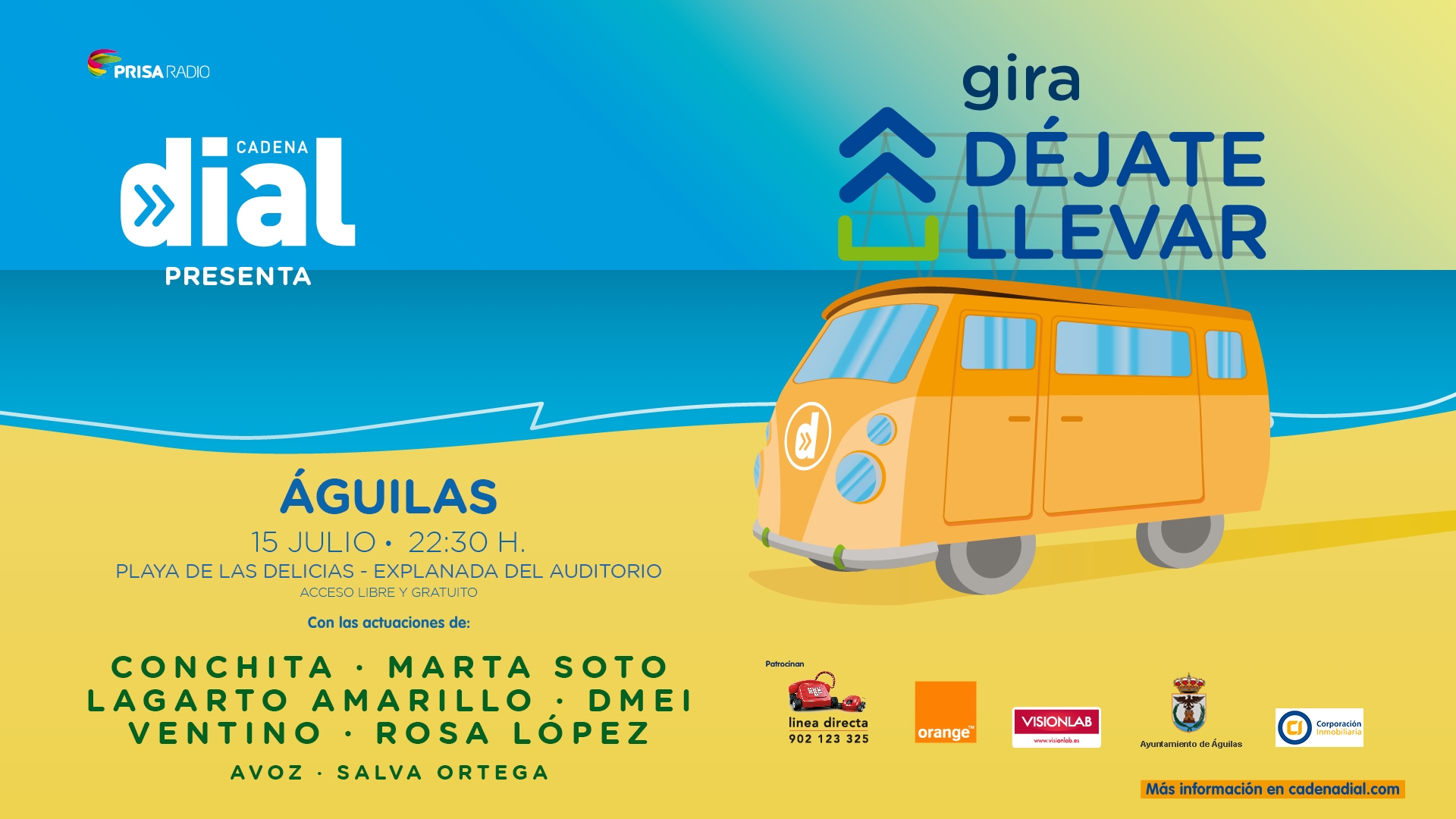 La Gira Déjate llevar llega mañana a la playa de Las Delicias