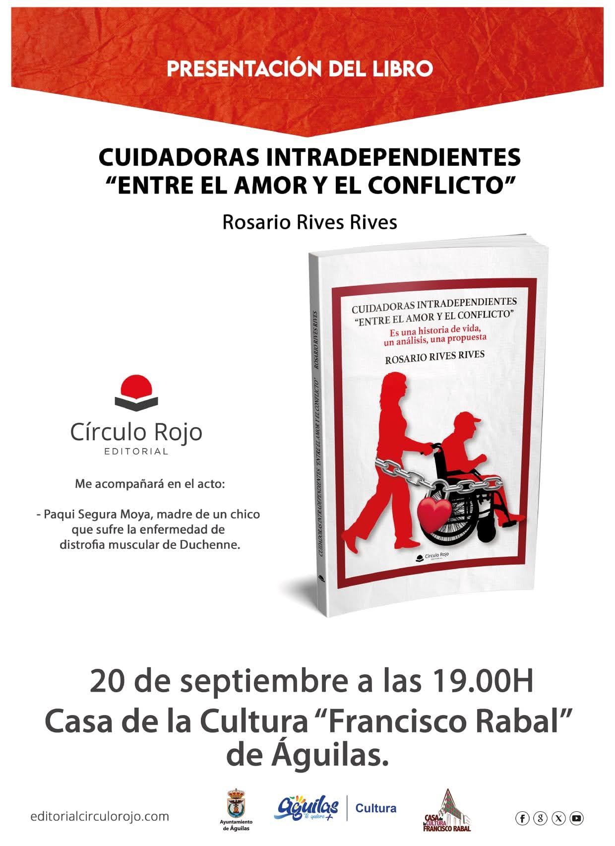 La Casa de la Cultura acogerá el viernes la presentación del libro “Cuidadoras intradependientes. Entre el amor y el conflicto”  