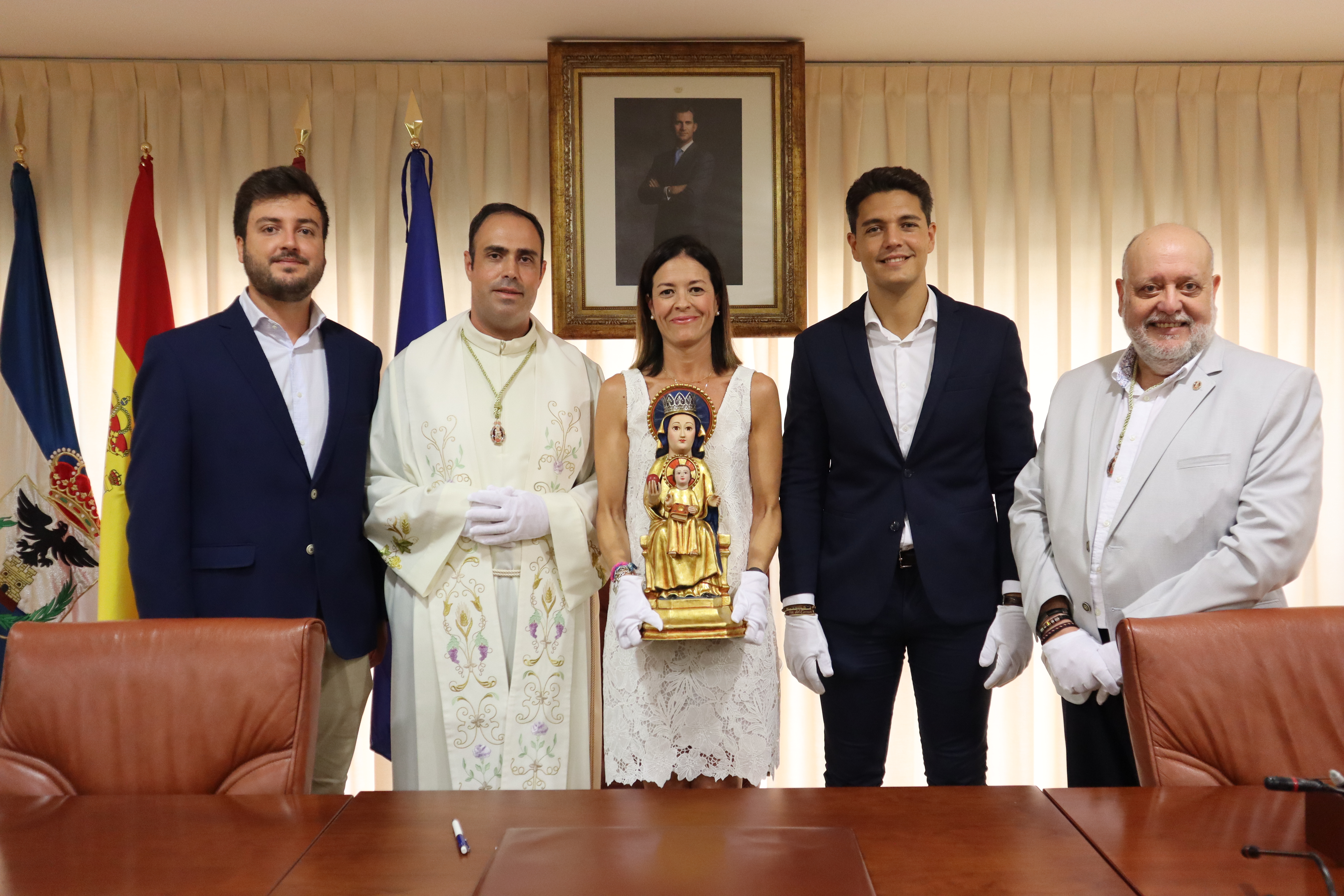 La imagen de Santa María del Arrixaca llega al municipio de Águilas 