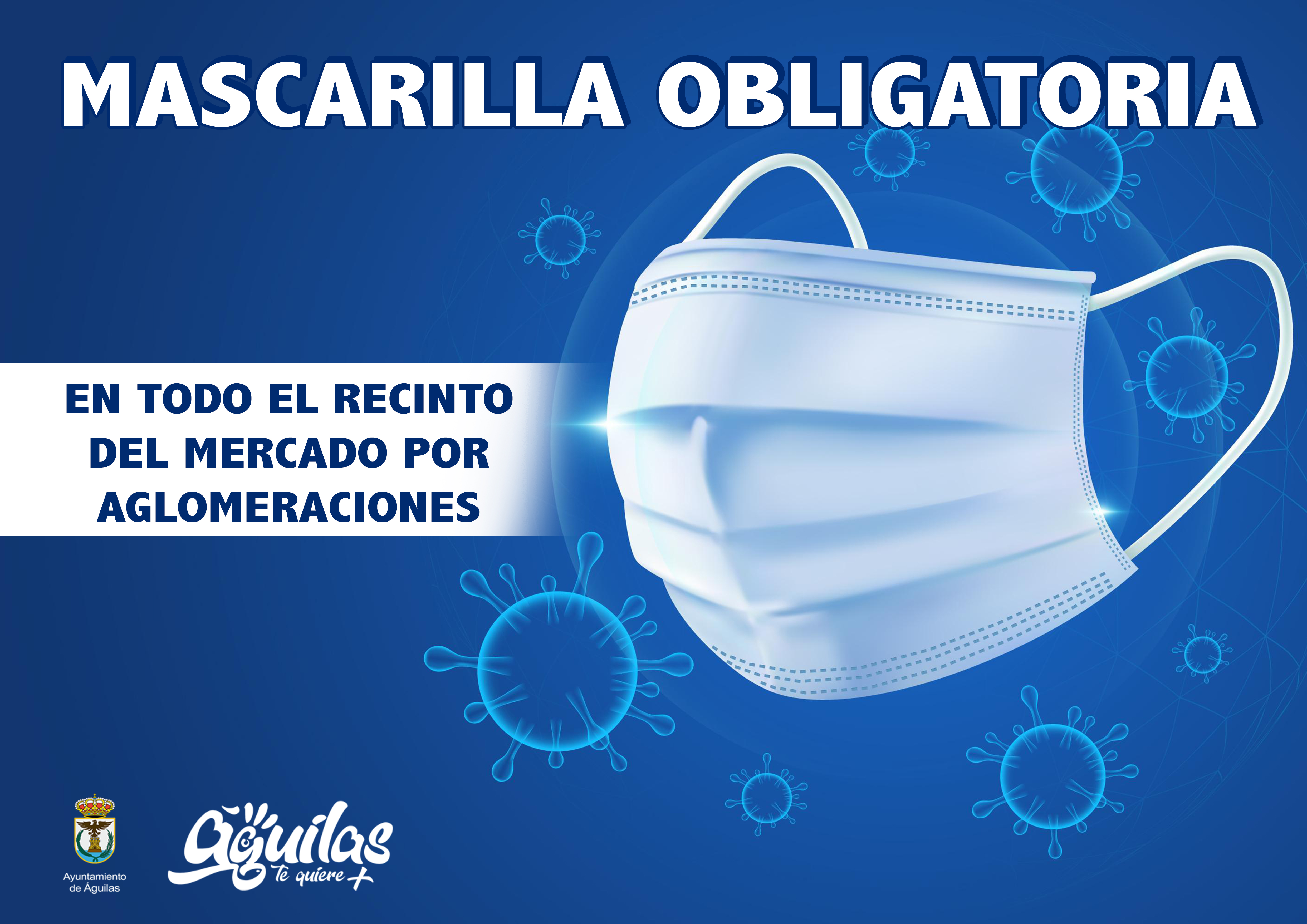 La mascarilla será obligatoria dentro del recinto del Mercado semanal 