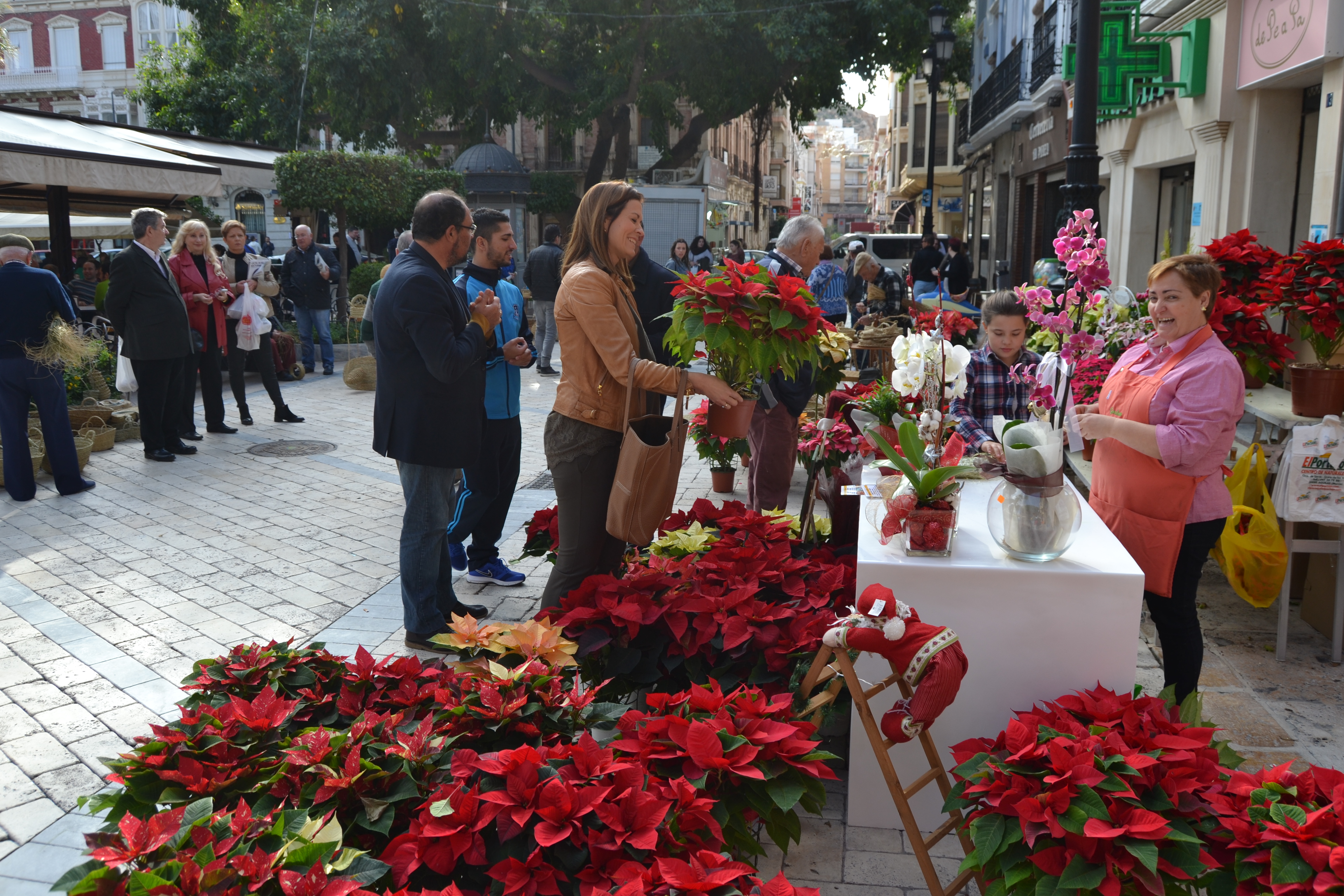 Artesanos de la región participan en el mercadillo navideño 