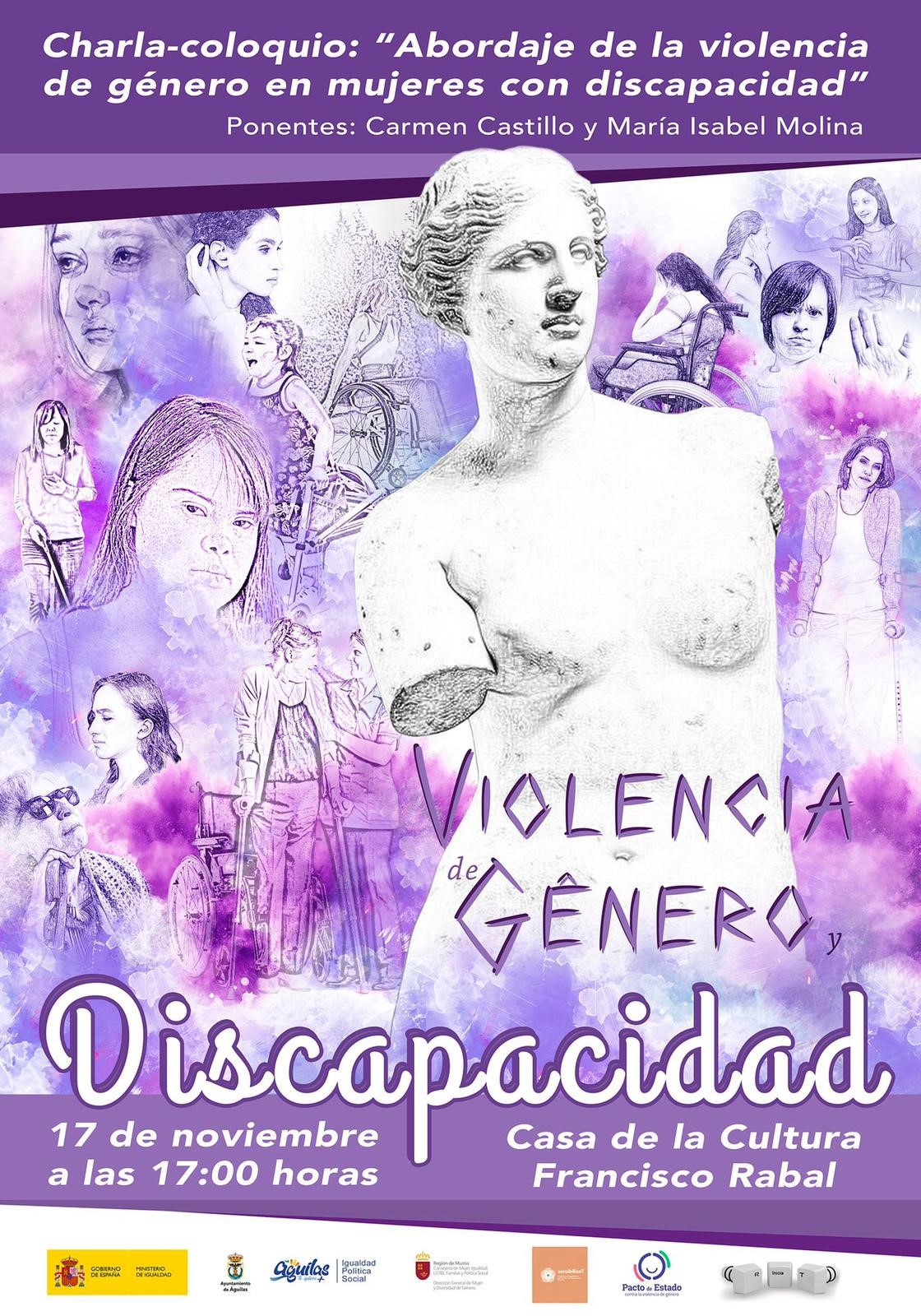 La Casa de la Cultura acoge mañana la charla “Violencia de Género y Discapacidad”