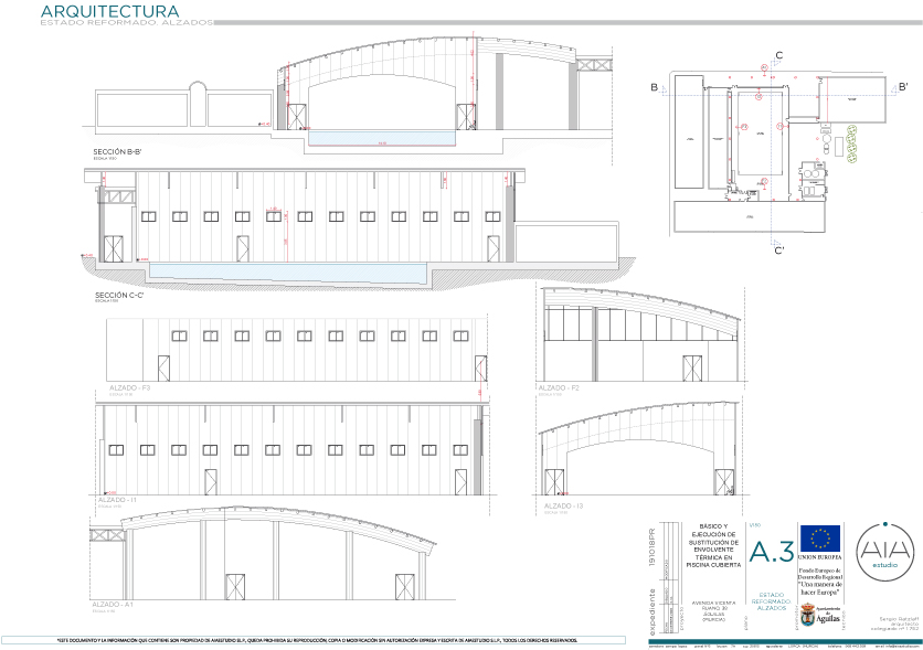La piscina municipal del polideportivo contará con una nueva cubierta más eficiente