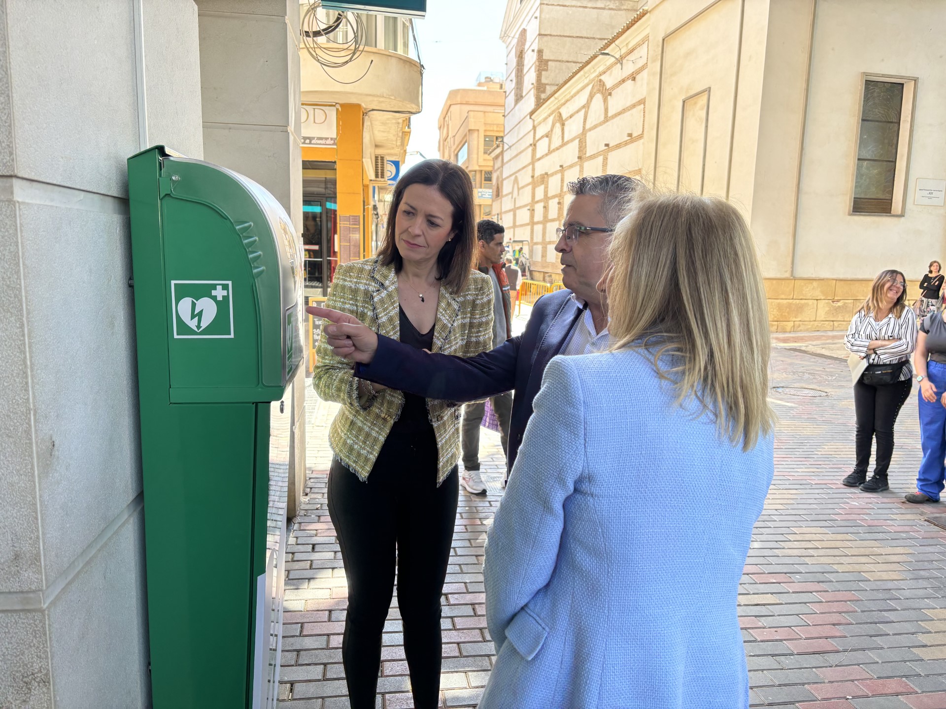 La Plaza de España se convierte en un área cardioprotegida