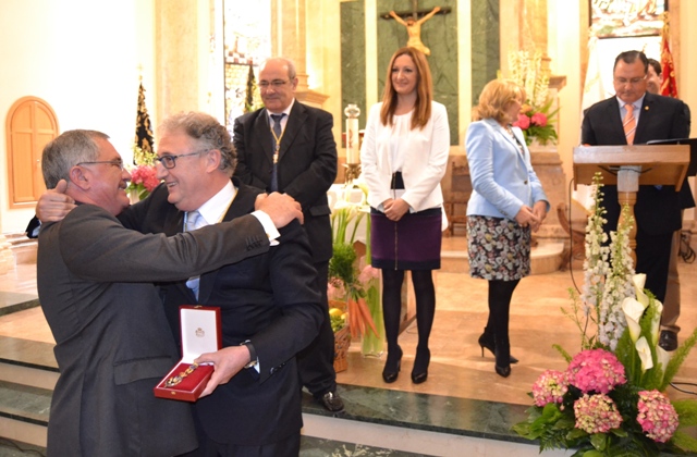 Jesús Caicedo, diputado nacional y alcalde de Cuevas del Almanzora, pregona la Semana Santa de Águilas 