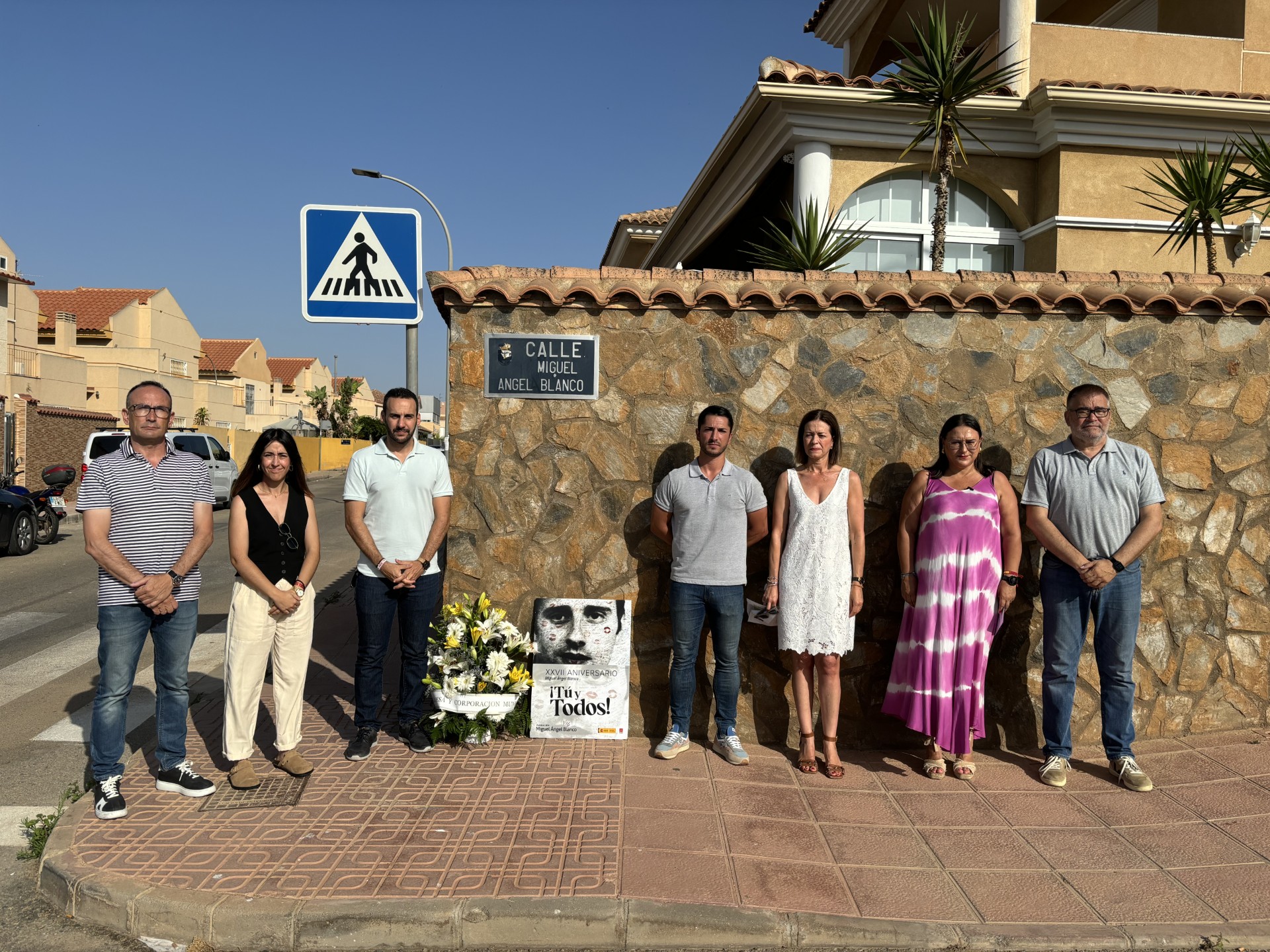 Águilas recuerda a Miguel Ángel Blanco cuando se cumplen veintisiete años de su asesinato a manos de ETA