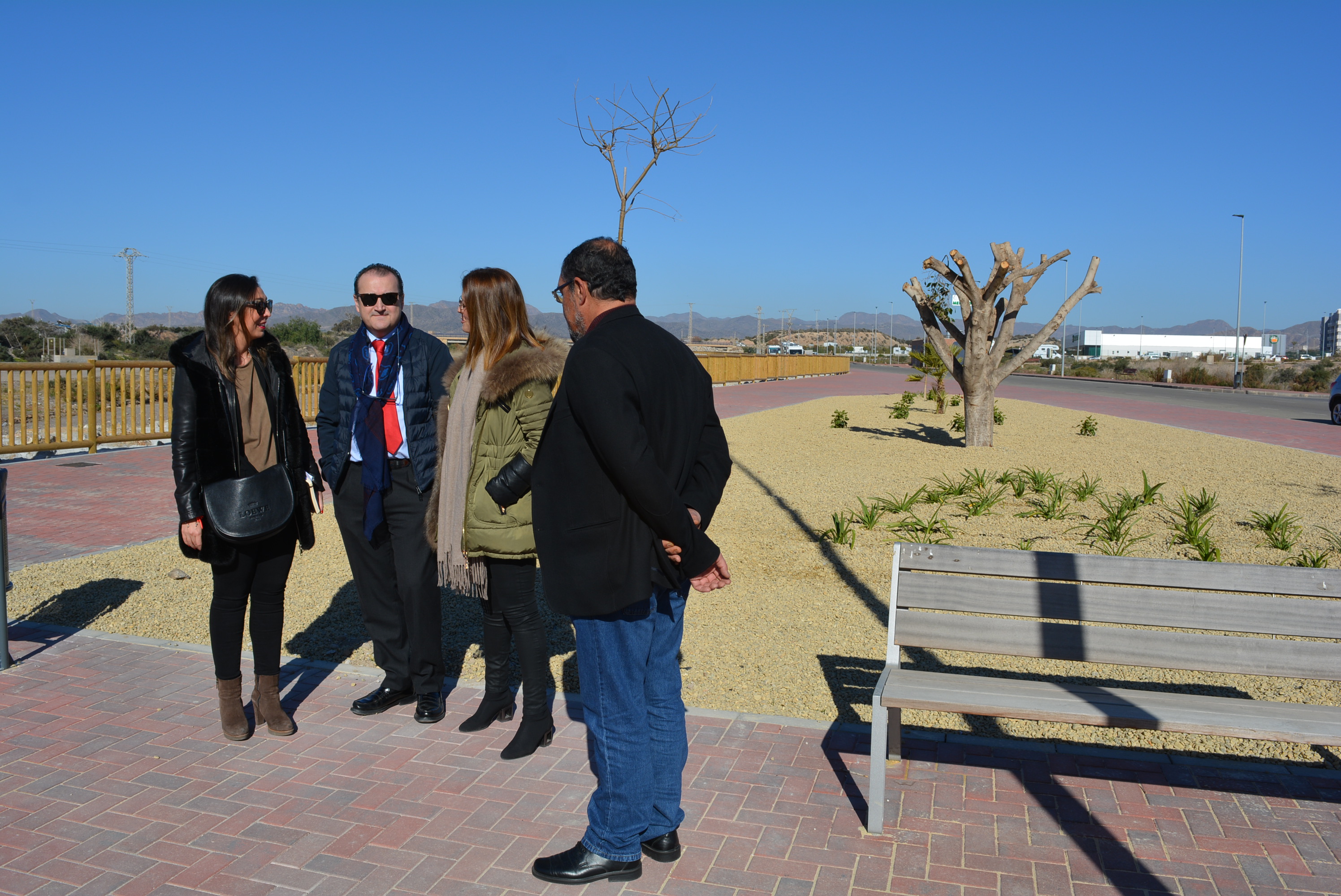 Concluyen las obras de adecuación de la margen izquierda de la rambla del Cañarete