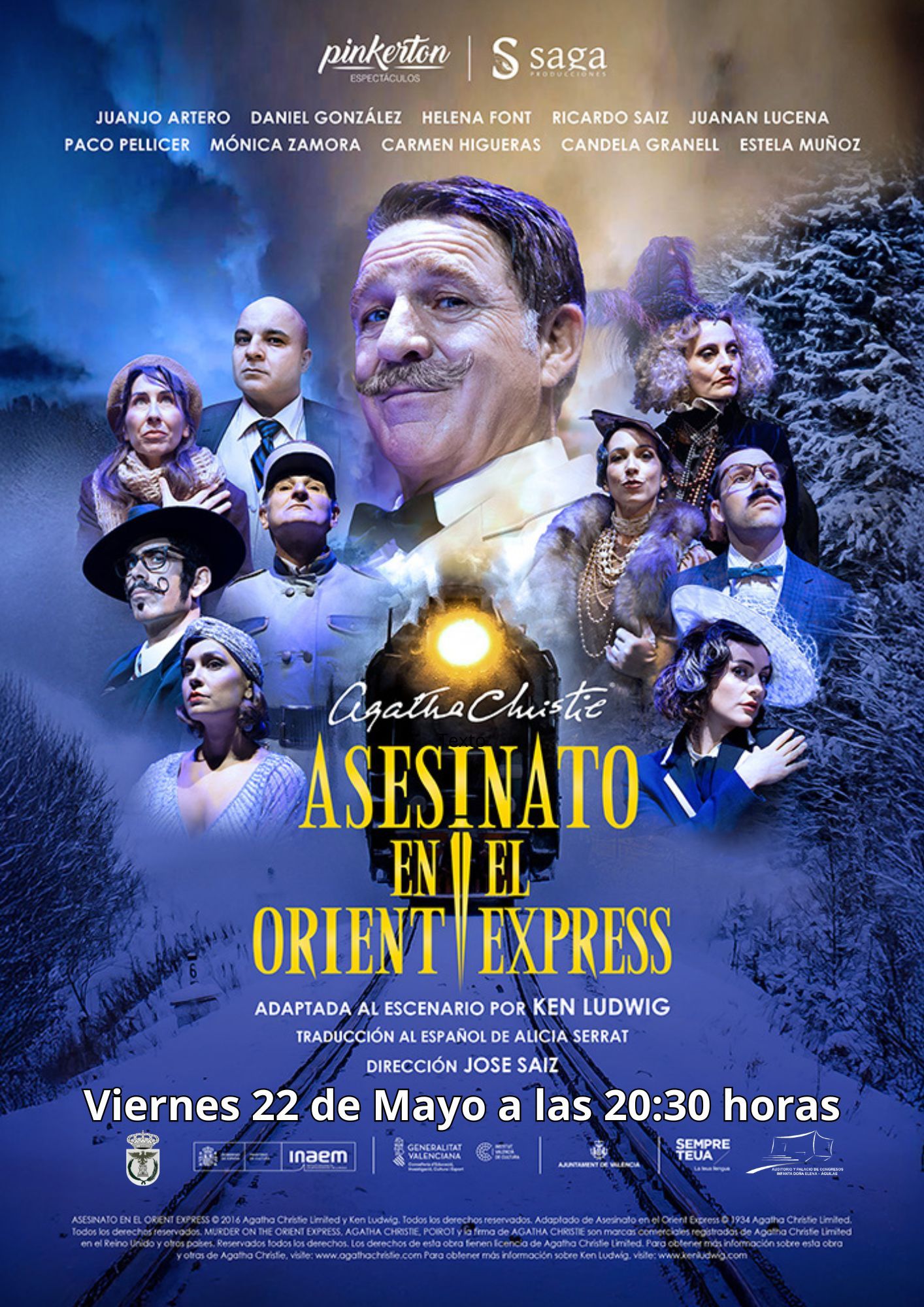 Asesinato en el Orient Express llega al auditorio el próximo viernes
