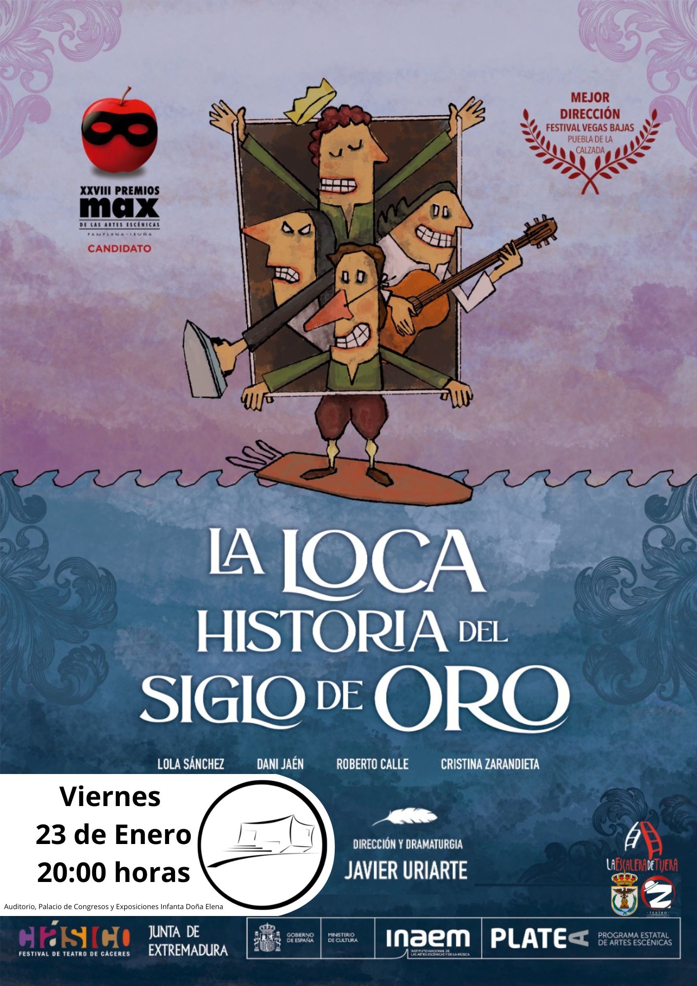“La loca historia del Siglo de Oro” llega al Auditorio de Águilas