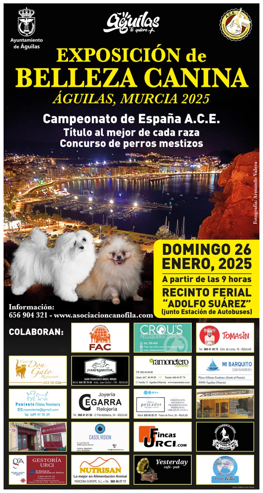 La Asociación Canófila Española celebrará una exposición canina en el Recinto Ferial