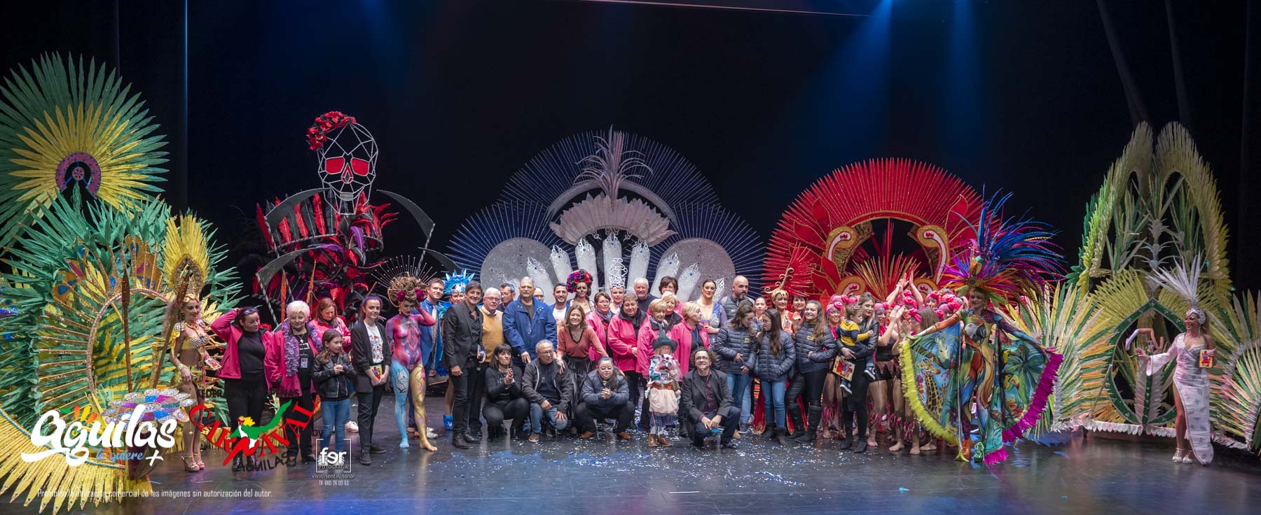 Gala de Trajes de Papel y Maquillaje Corporal del Carnaval de Águilas 2020