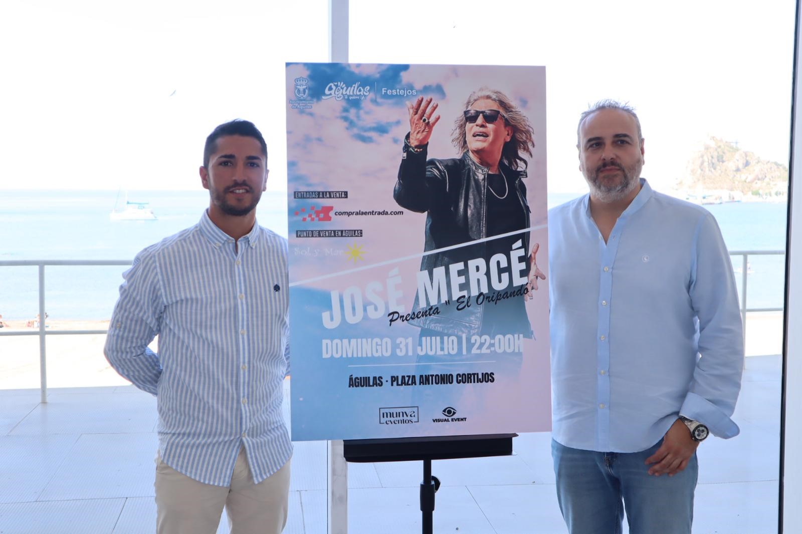 El Oripandó de José Mercé llega a Águilas el 31 de julio