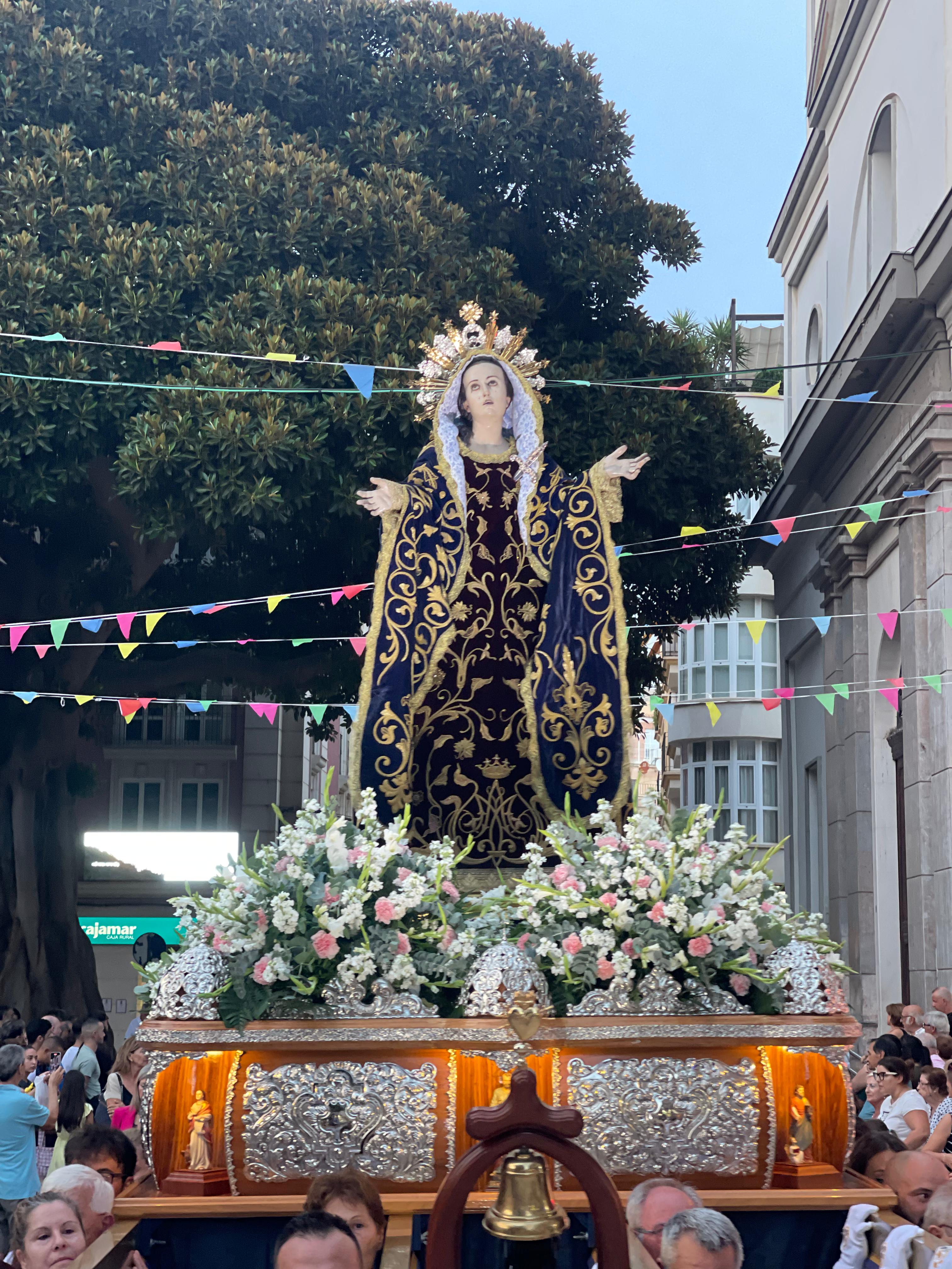 La Patrona de Águilas sale a la calle por el Día de los Dolores