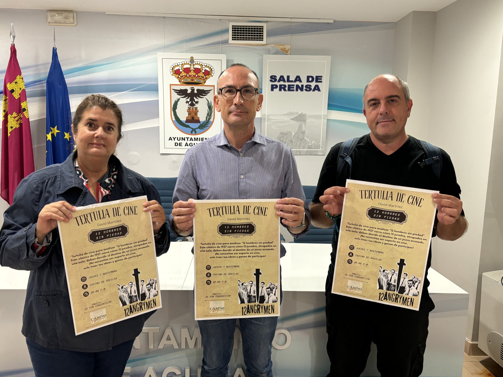 El Casino de Águilas inaugura su primera tertulia de cine con el análisis del clásico “12 hombres sin piedad”