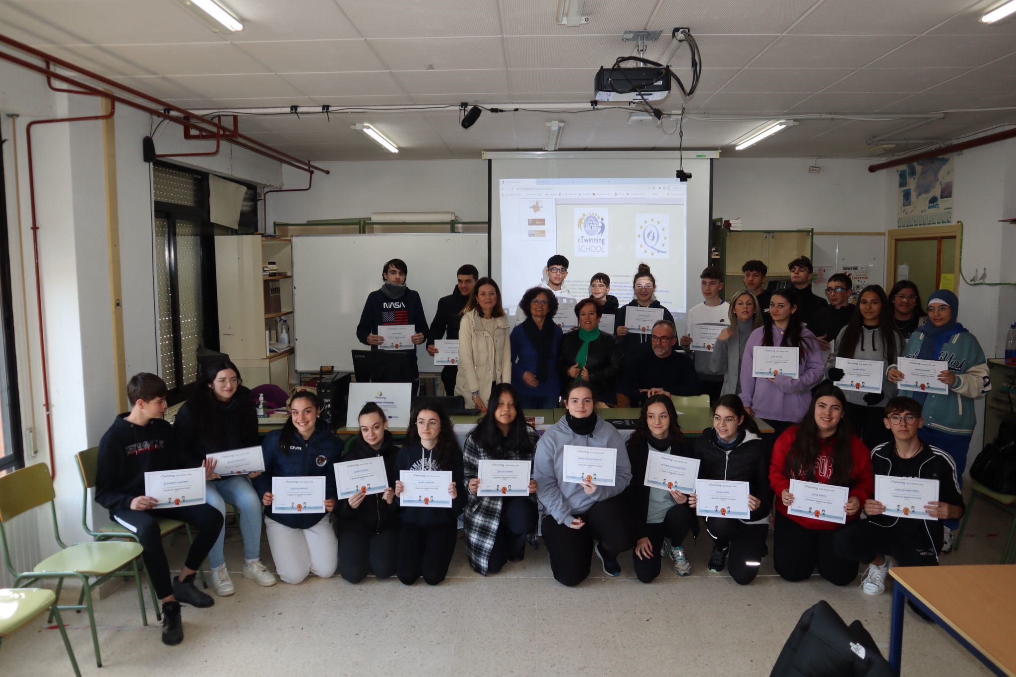 El IES Carlos III celebra el acto de entrega de diplomas del Sello de Calidad Nacional eTwinning
