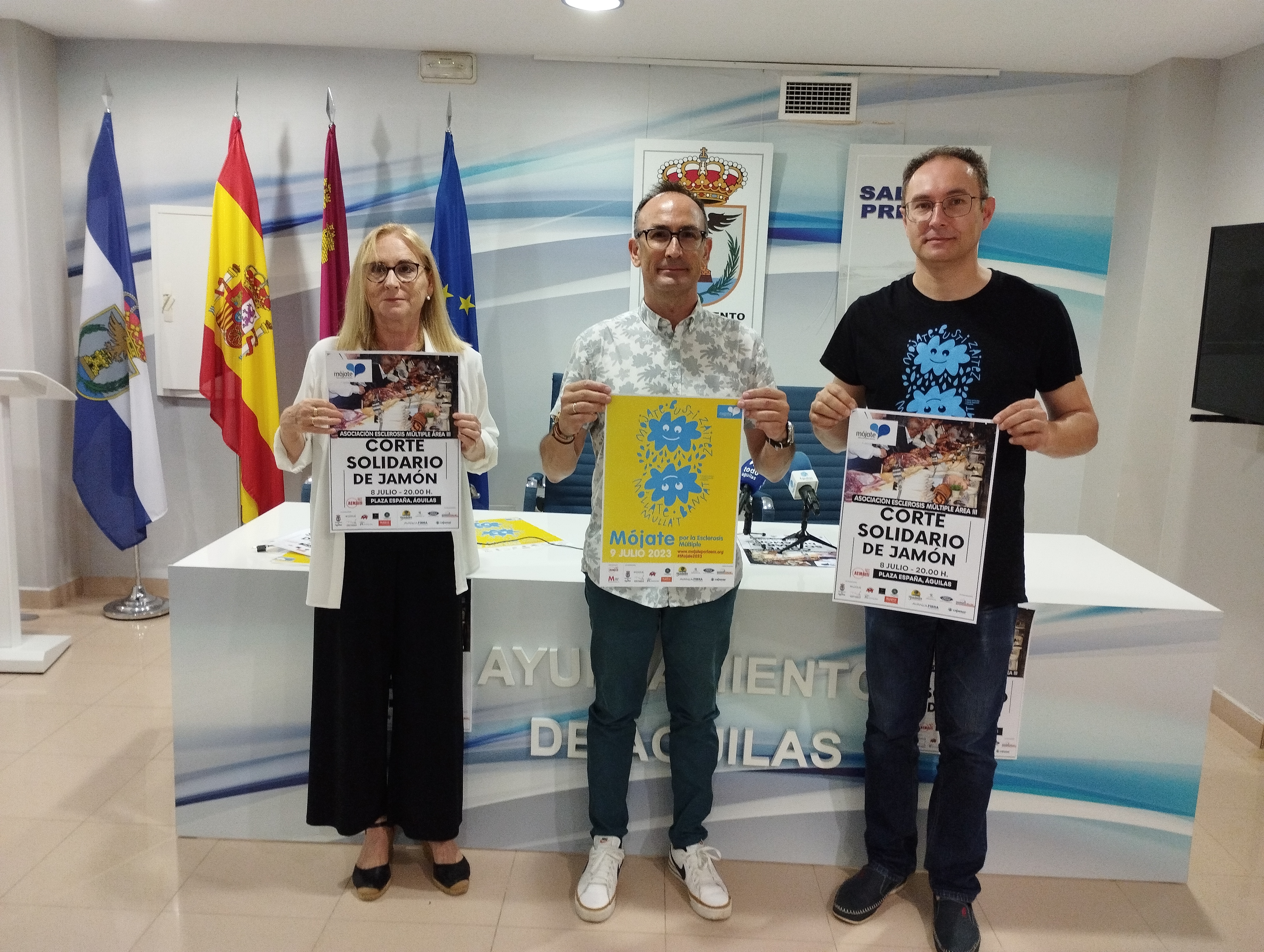 La plaza de España acogerá el próximo sábado un corte de jamón solidario a beneficio de la Asociación de Esclerosis Múltiple del Área III 