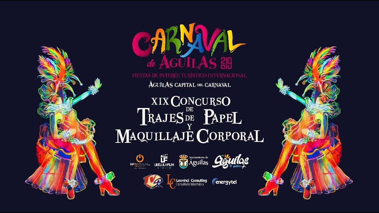 XIX Concurso de Trajes de Papel y de Maquillaje Corporal Carnavales de Águilas 2019